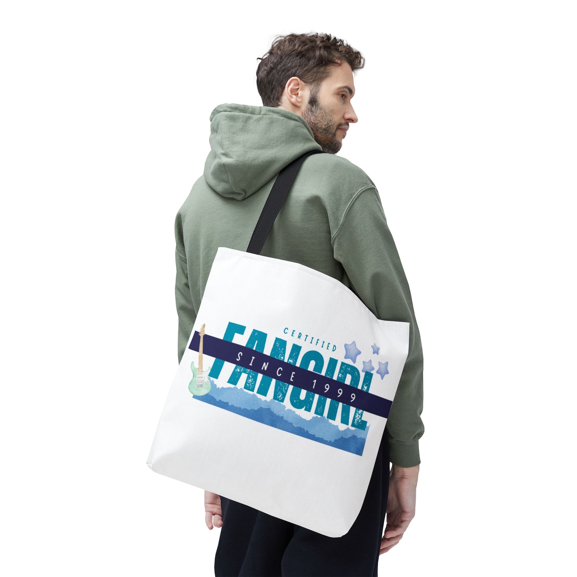 Certified Fangirl Since 1999 – Nostalgic Music Tote, Cute Tote, Gift for Fangirls, Fan Merchandise, Artsy Bag, AOP Design - Mixtape Hearts