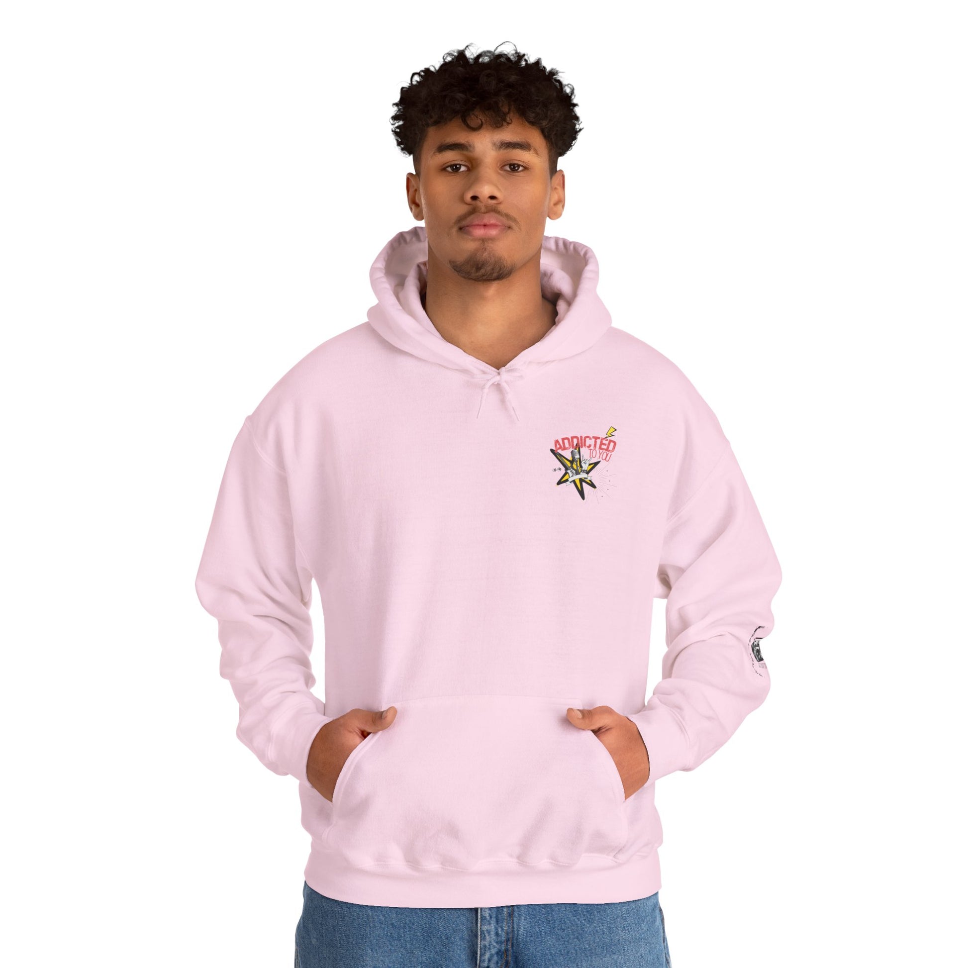 "Addicted to You" – Hoodie for the Lovesick & Lyrical - Addicted to You, Cute Gift for Her, Stylish Streetwear, Cozy Layering Piece, Unique Graphic Hoodie - Mixtape Hearts