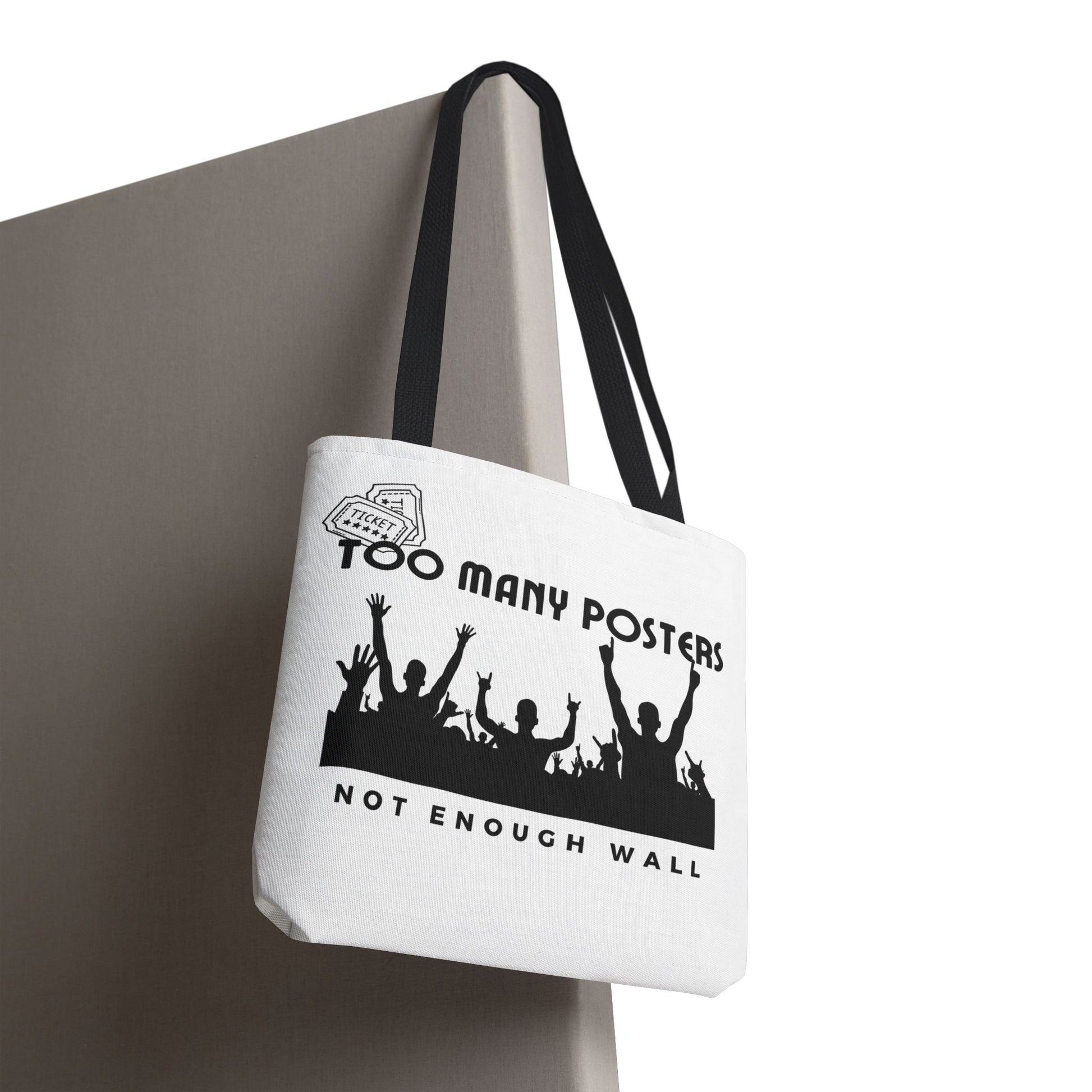 Too Many Posters, Not Enough Wall – Fangirl Era Tote Bag - AOP, Fun and Stylish, Perfect for Music Lovers, Gift for Friends, Everyday Use, Beach Bag, Eco-Friendly - Mixtape Hearts