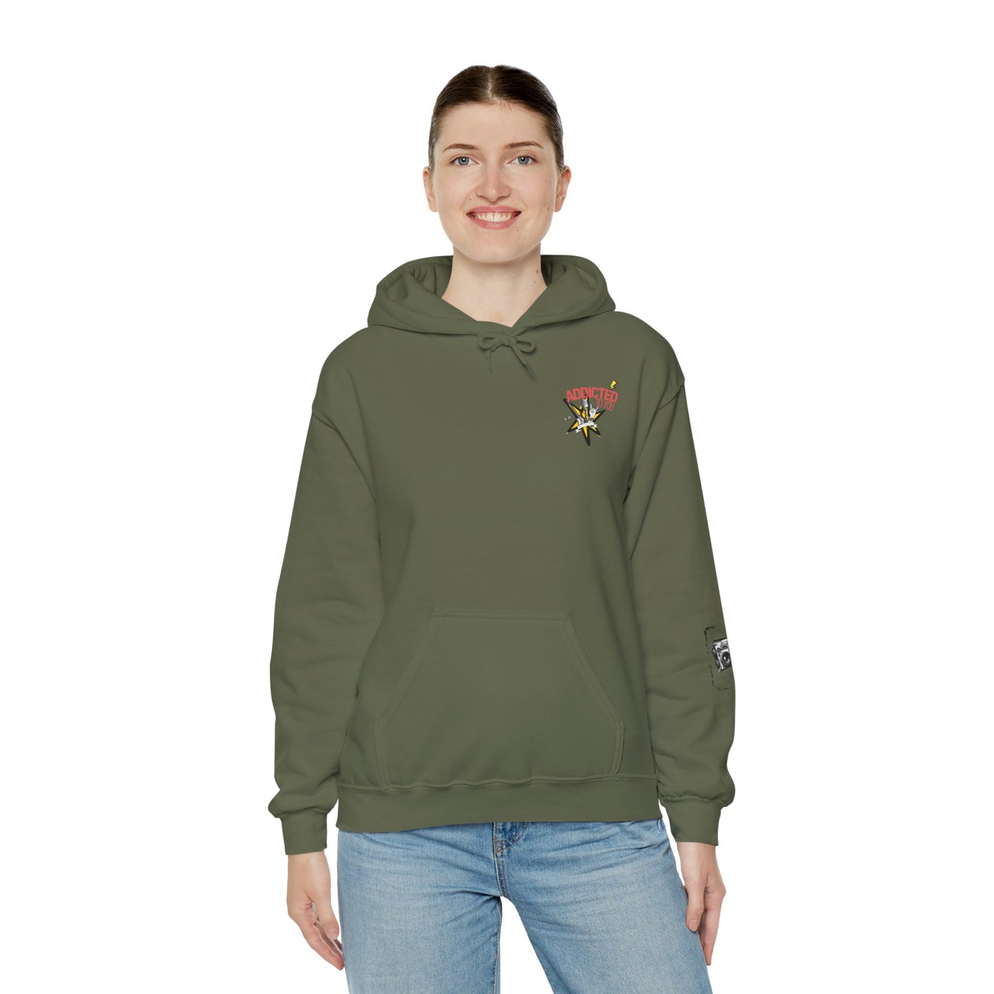 "Addicted to You" – Hoodie for the Lovesick & Lyrical - Addicted to You, Cute Gift for Her, Stylish Streetwear, Cozy Layering Piece, Unique Graphic Hoodie
