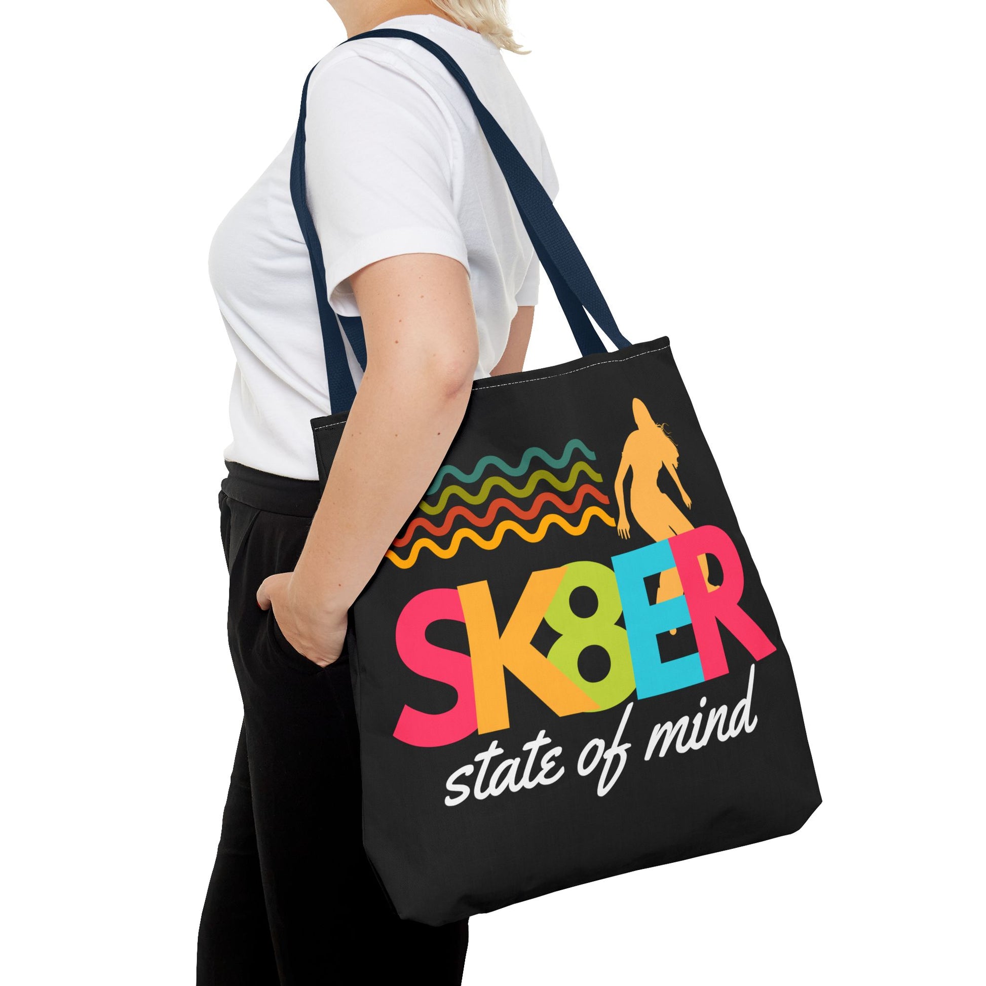 Sk8er State of Mind – Skatecore Tote Bag– Loud & Cute Tote Bag – Emotional Era Tote Bag– Retro Music Tote – Pop Music Tote Bag – Nostalgic Music Tote - Mixtape Hearts