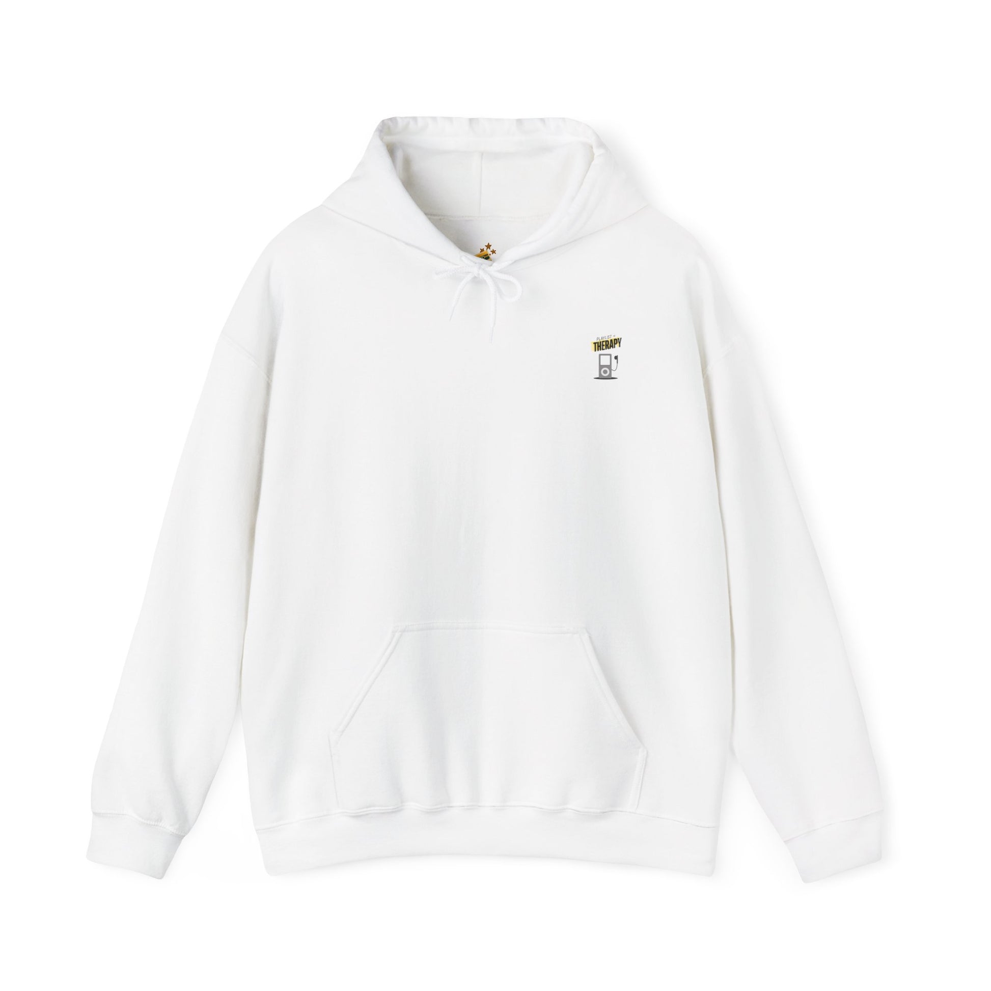Playlist = Therapy – Cozy Hoodie – Cozy Throwback Hoodie – Cozy Retro Hoodie – Stylish Streetwear, Cozy Layering Piece, Unique Graphic Hoodie - Mixtape Hearts