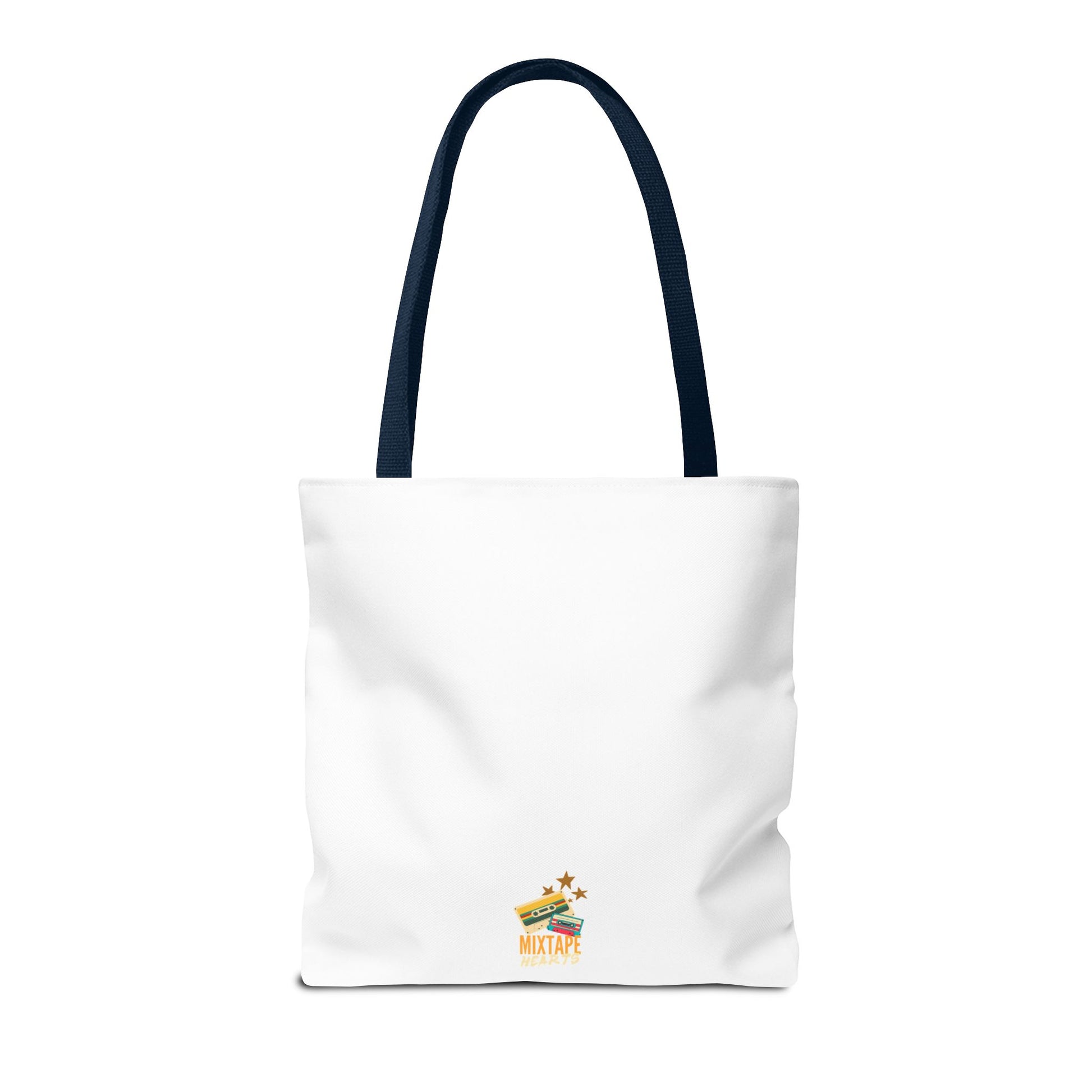 Too Many Posters, Not Enough Wall – Fangirl Era Tote Bag - AOP, Fun and Stylish, Perfect for Music Lovers, Gift for Friends, Everyday Use, Beach Bag, Eco-Friendly - Mixtape Hearts