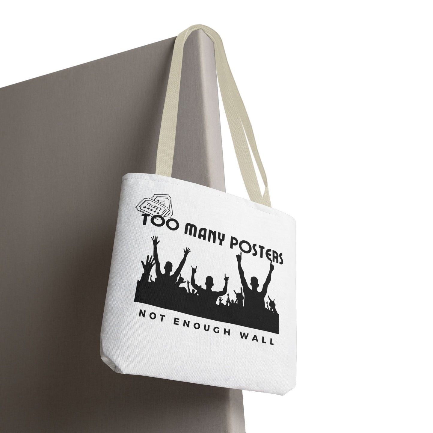 Too Many Posters, Not Enough Wall – Fangirl Era Tote Bag - AOP, Fun and Stylish, Perfect for Music Lovers, Gift for Friends, Everyday Use, Beach Bag, Eco-Friendly - Mixtape Hearts