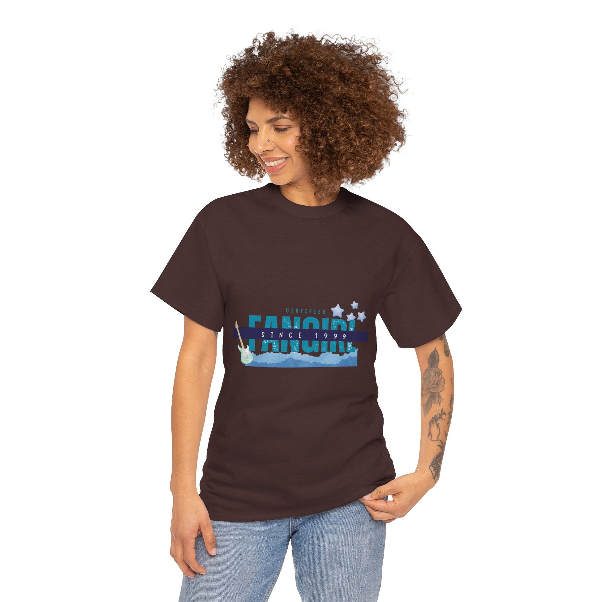 Certified Fangirl Since 1999 – Retro Pop Music Tee, Casual Tee, Graphic T-Shirt, Gift for Fans, Summer Wear, Everyday Comfort - Mixtape Hearts