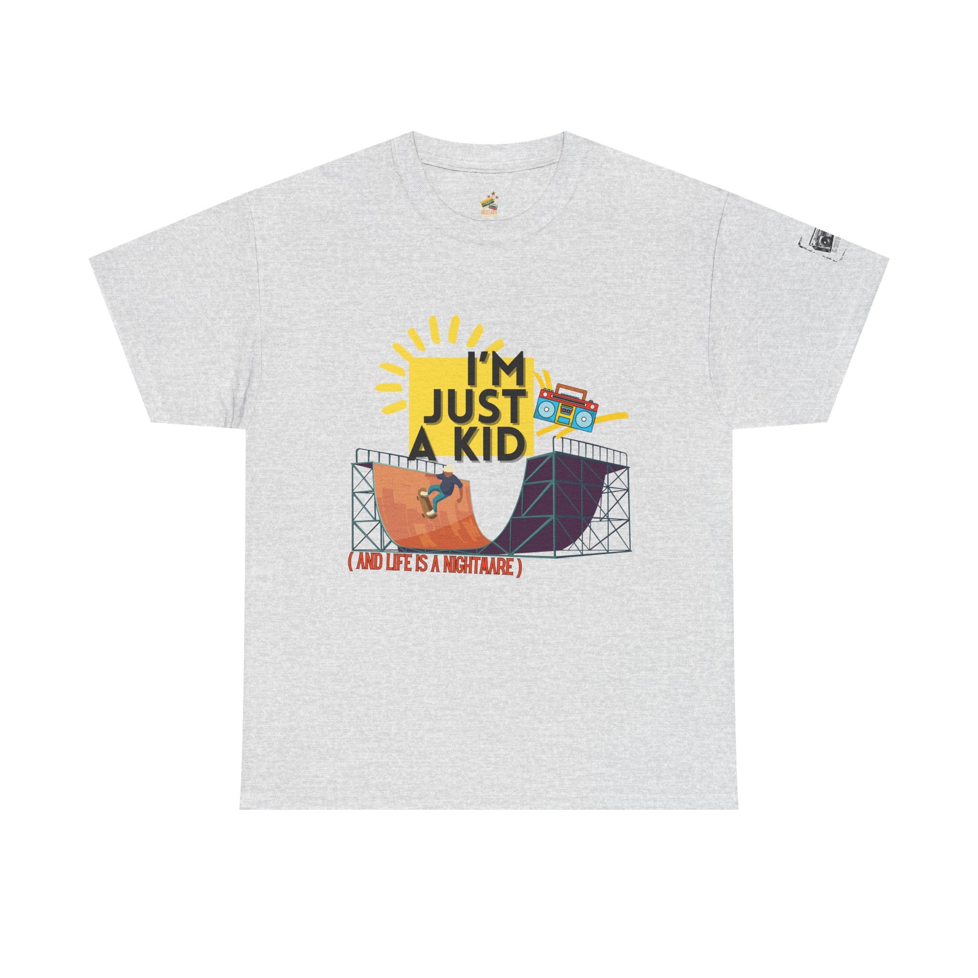 “I’m Just a Kid” – 90s Pop Punk Throwback Tee - Perfect for Concerts, Parties, Casual Wear, Outdoor Activities, Gifts - Mixtape Hearts