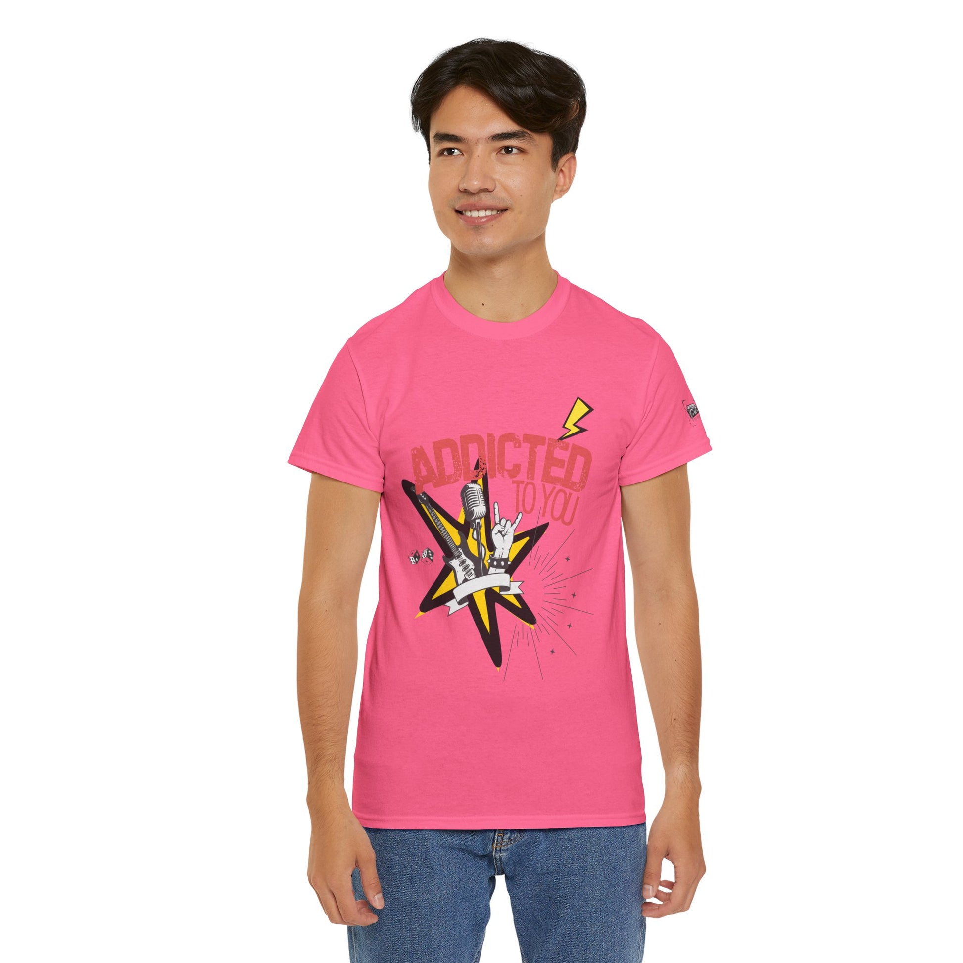 "Addicted to You" – Sad Songs & Soft Cotton Tee | Casual Graphic Tee, Gift for Music Lovers, Trendy Streetwear, Comfortable Everyday Wear, [...] - Mixtape Hearts