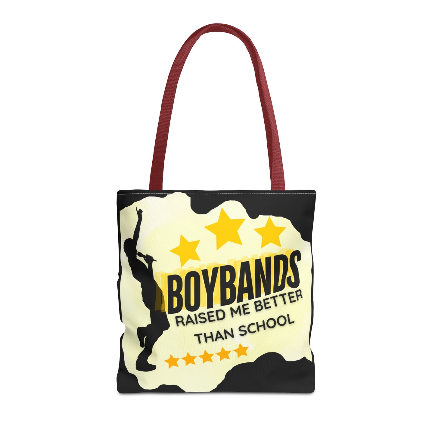 Boybands Raised Me Better Than School – Retro Music Tote – Pop Music Tote Bag – Nostalgic Music Tote - Mixtape Hearts