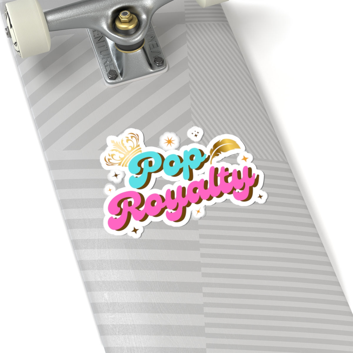 Pop Royalty – Kiss-Cut Sticker– Y2K Attitude Sticker– Emo Pop Nostalgia Sticker– Retro 90s Music Sticker, Retro Music Stickers, Laptop Decor, Gift for Music Lovers, Trendy Stickers, Fun Gift Ideas - Mixtape Hearts