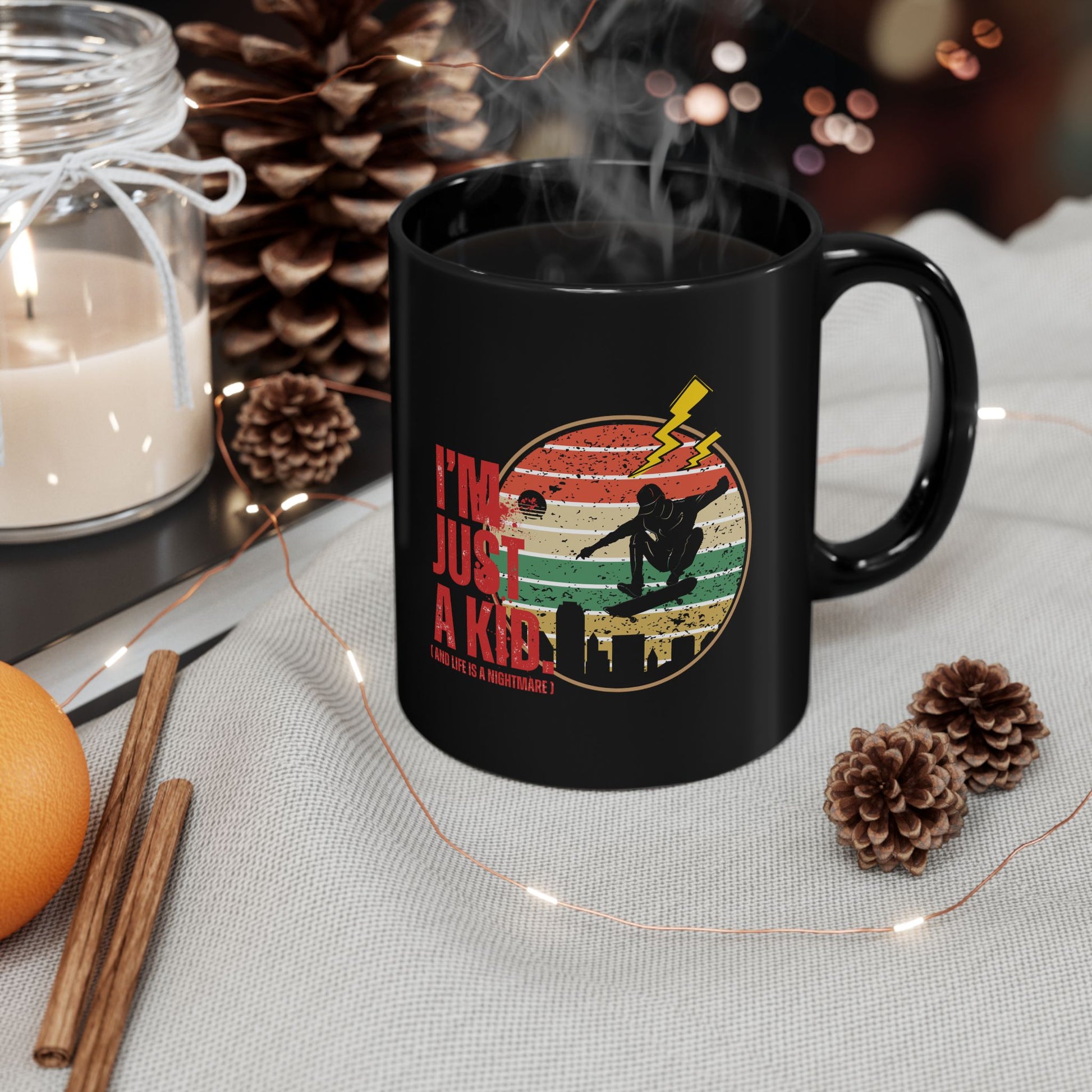 I’m Just a Kid Mug – 2000s Emo Pop Punk Coffee Cup Inspired by Simple Plan, Novelty Coffee Cup, Birthday Present, Unique Drinkware, Youthful Vibes - Mixtape Hearts