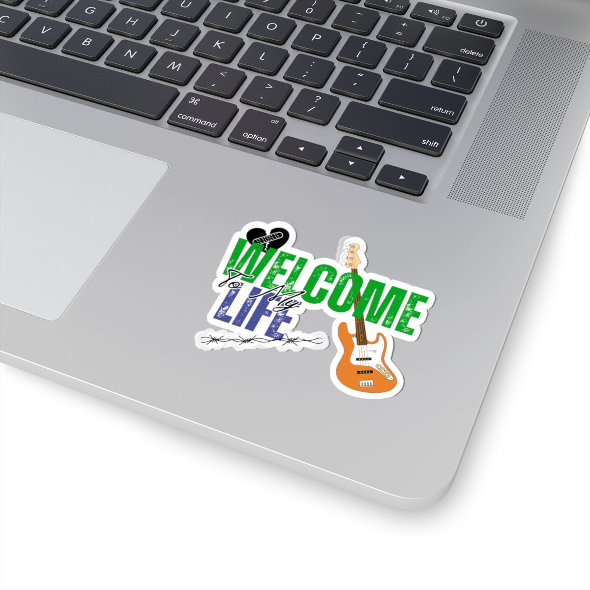 "Welcome to My Life" Pop Punk Kiss-Cut Sticker - Nostalgic Vibes for Fun Decor, Perfect for Kids, Teens, and Parents, Great for Birthdays, Parties, or School! - Mixtape Hearts