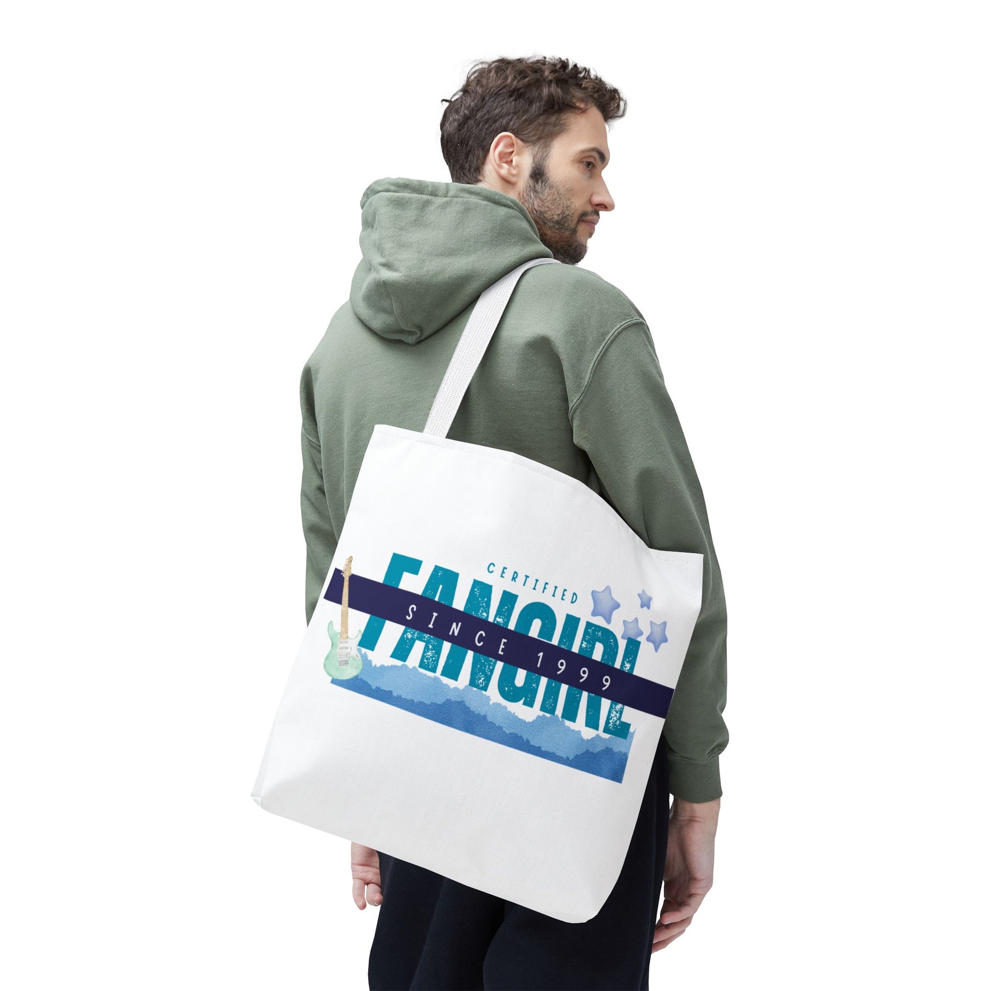 Certified Fangirl Since 1999 – Nostalgic Music Tote, Cute Tote, Gift for Fangirls, Fan Merchandise, Artsy Bag, AOP Design - Mixtape Hearts