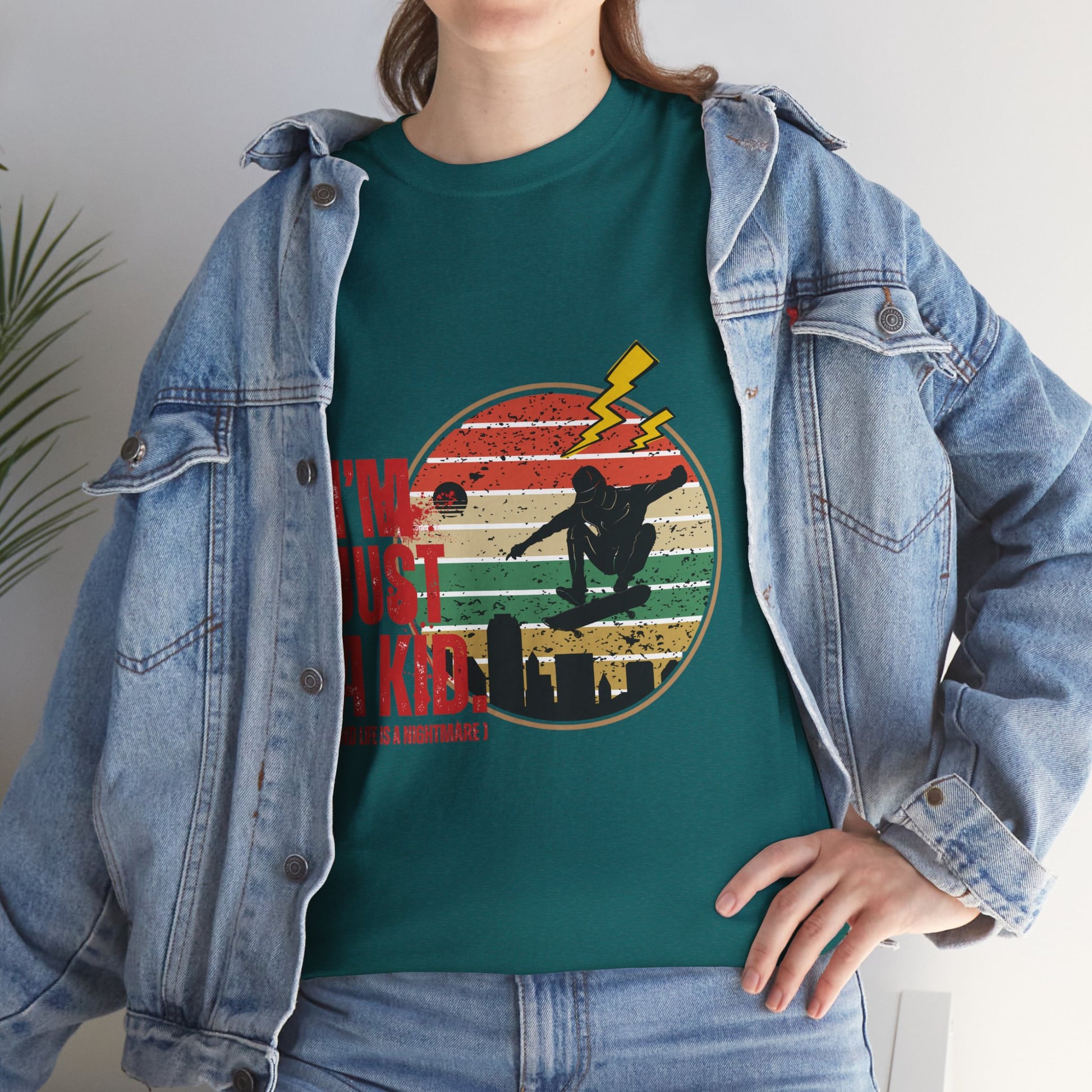 I’m Just a Kid T-Shirt – 2000s Pop Punk Graphic Tee Inspired by Simple Plan, Unisex Cotton T-Shirt, Gift for Young Explorers, Playful Design for All Ages - Mixtape Hearts
