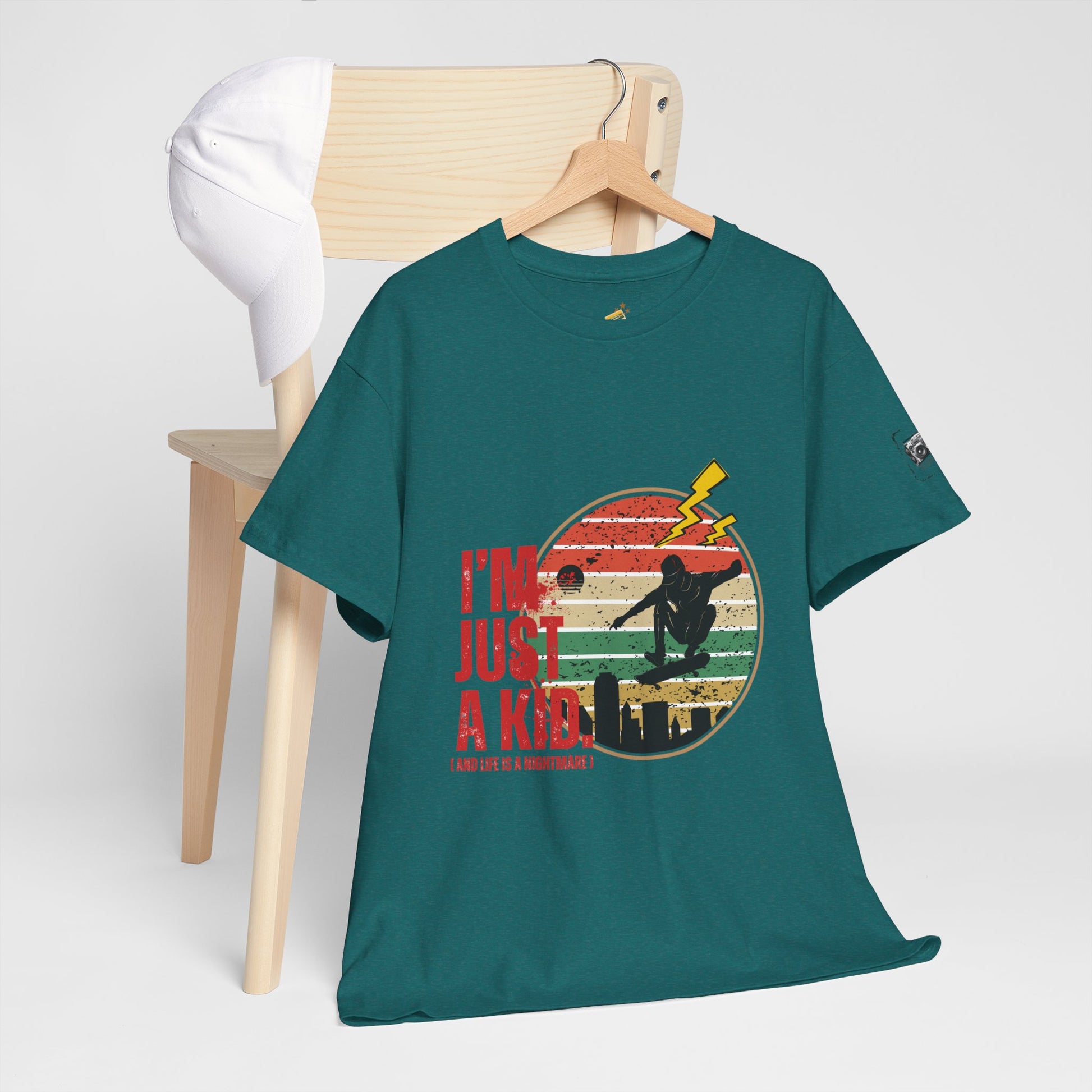 I’m Just a Kid T-Shirt – 2000s Pop Punk Graphic Tee Inspired by Simple Plan, Unisex Cotton T-Shirt, Gift for Young Explorers, Playful Design for All Ages - Mixtape Hearts