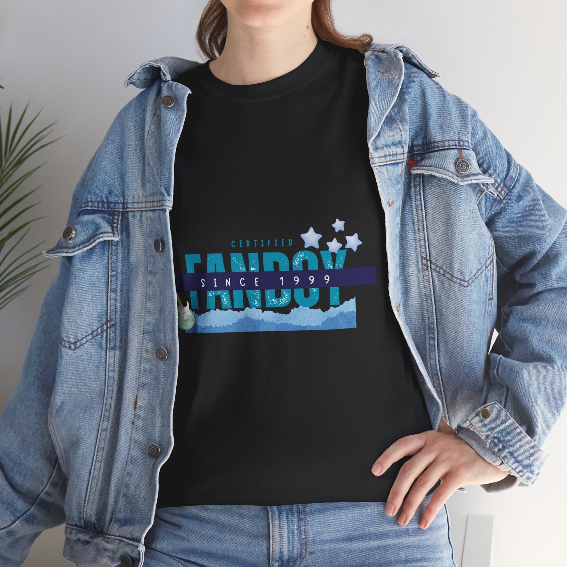 Certified Fanboy Since 1999 – Retro Pop Music Tee, Casual Tee, Graphic T-Shirt, Gift for Fans, Summer Wear, Everyday Comfort - Mixtape Hearts