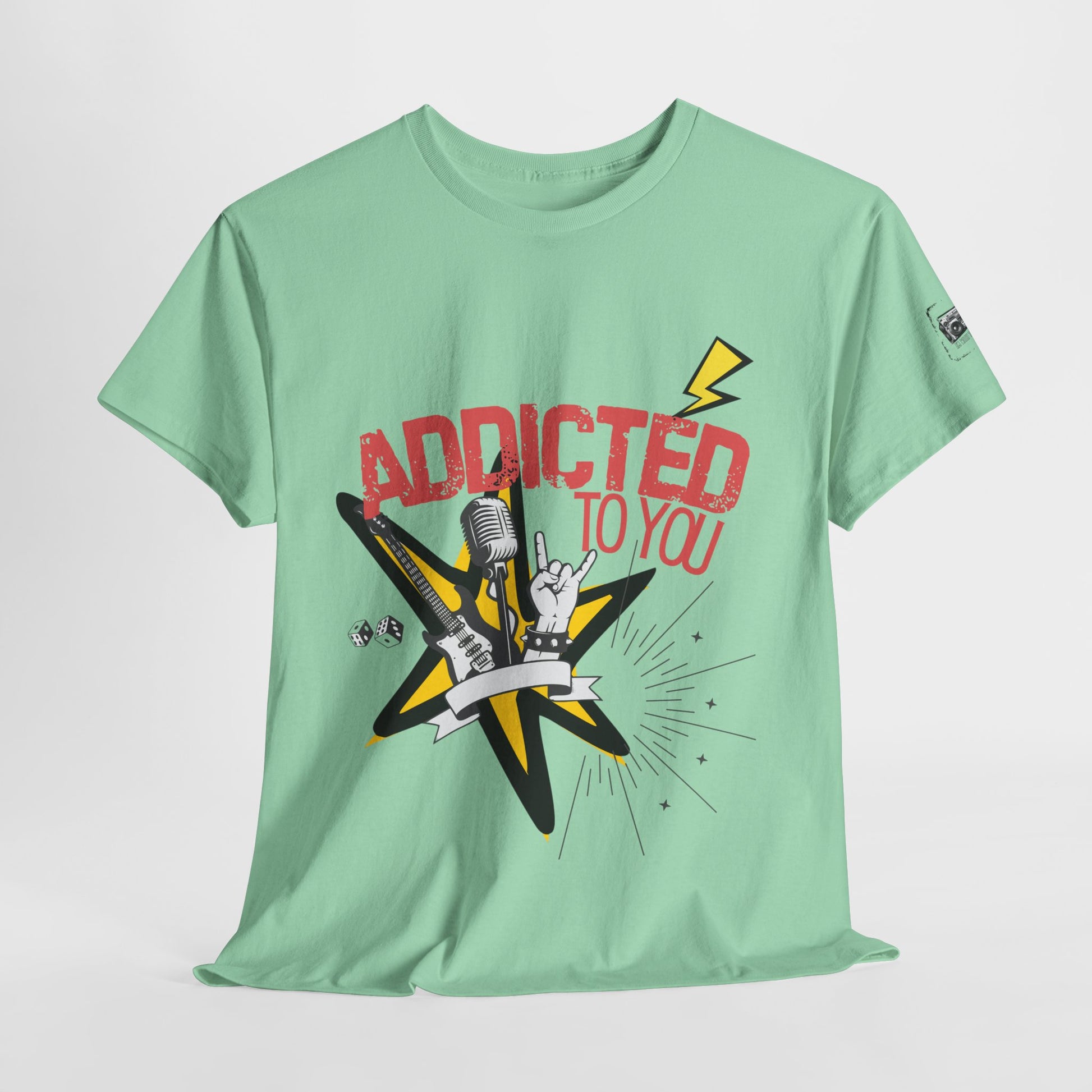"Addicted to You" – Sad Songs & Soft Cotton Tee | Casual Graphic Tee, Gift for Music Lovers, Trendy Streetwear, Comfortable Everyday Wear, [...] - Mixtape Hearts