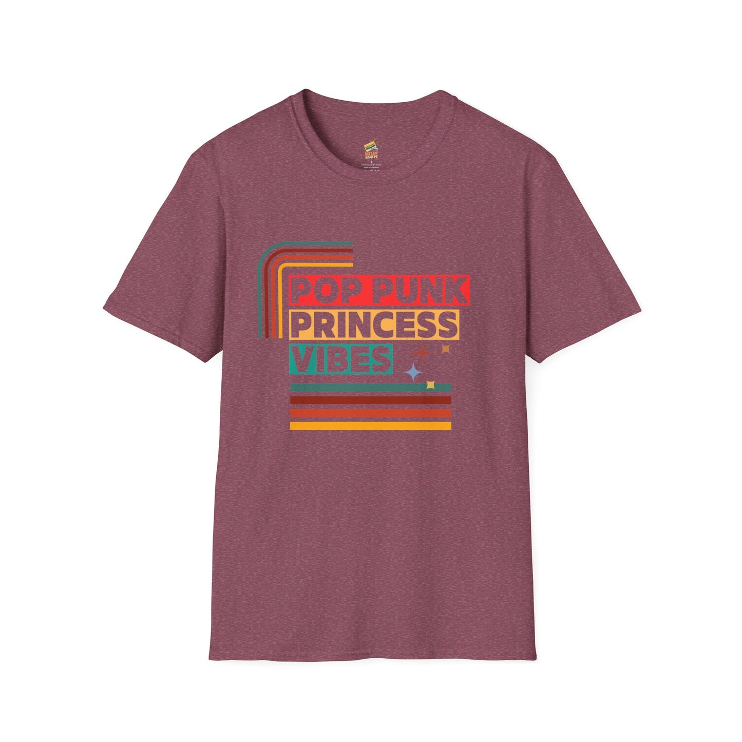Pop Punk Princess Vibes – Graphic Tee for Alt Girls– Emotional Nostalgia T-Shirt – 90s Nostalgia Unisex Tee| Gift for Walkman Fans, Vintage Style Tee, Casual Wear, Concert Outfit, Unisex Apparel - Mixtape Hearts