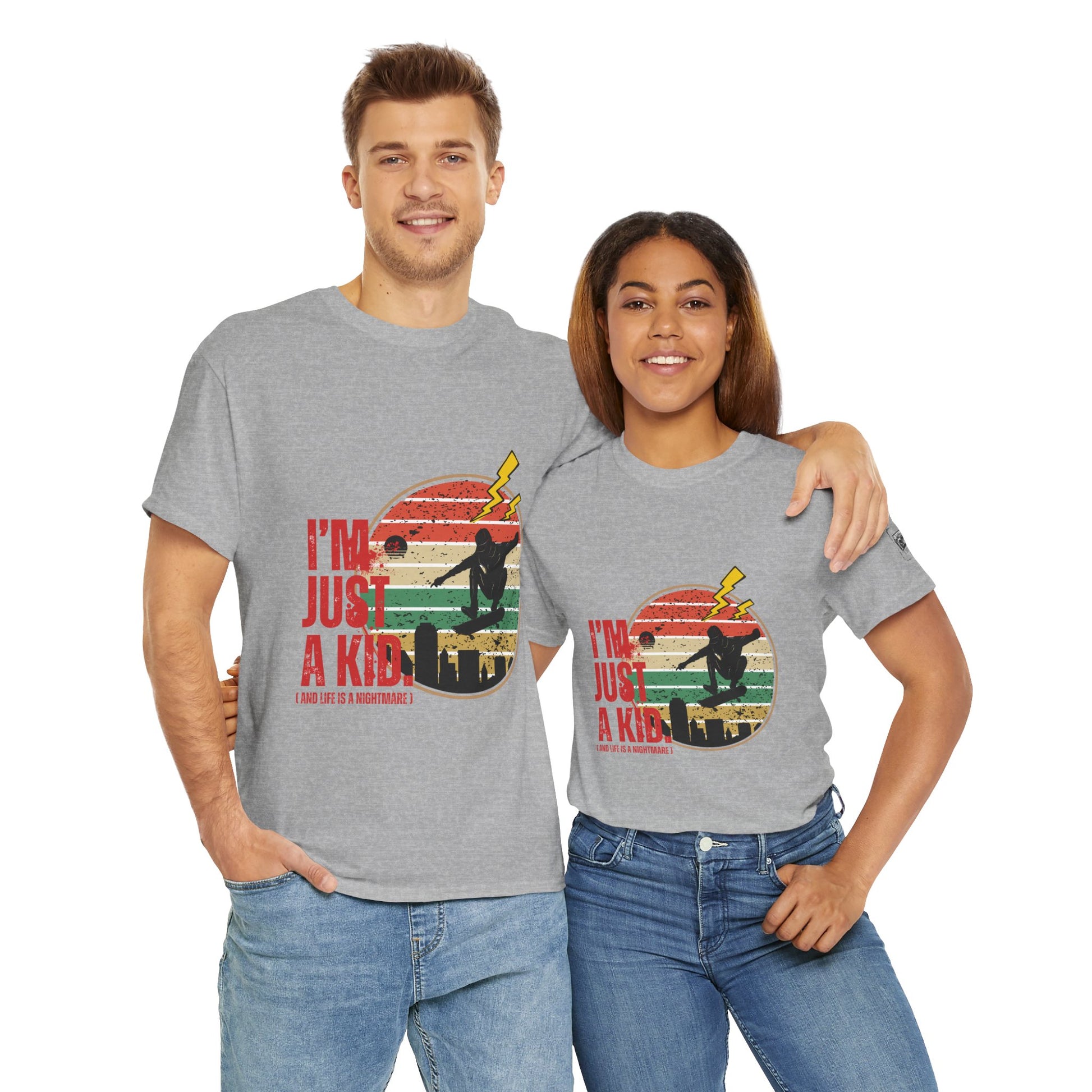 I’m Just a Kid T-Shirt – 2000s Pop Punk Graphic Tee Inspired by Simple Plan, Unisex Cotton T-Shirt, Gift for Young Explorers, Playful Design for All Ages - Mixtape Hearts