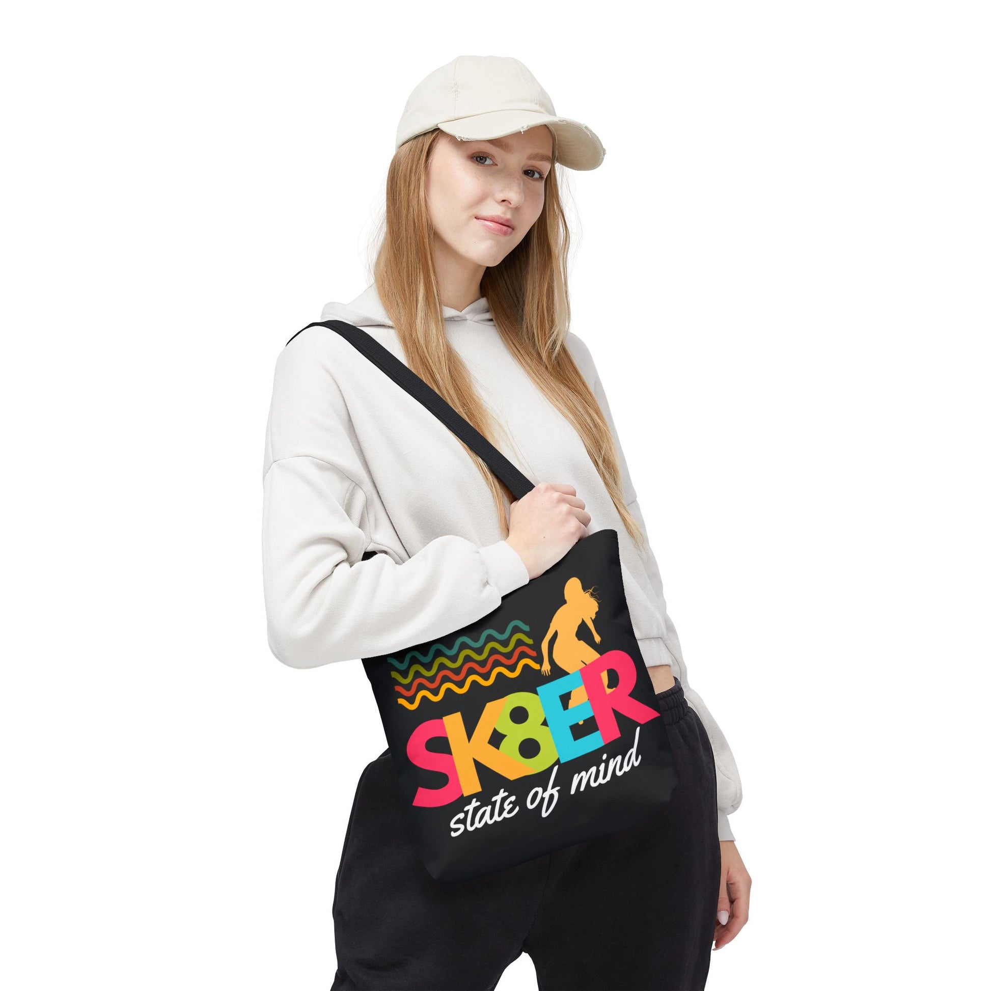 Sk8er State of Mind – Skatecore Tote Bag– Loud & Cute Tote Bag – Emotional Era Tote Bag– Retro Music Tote – Pop Music Tote Bag – Nostalgic Music Tote - Mixtape Hearts