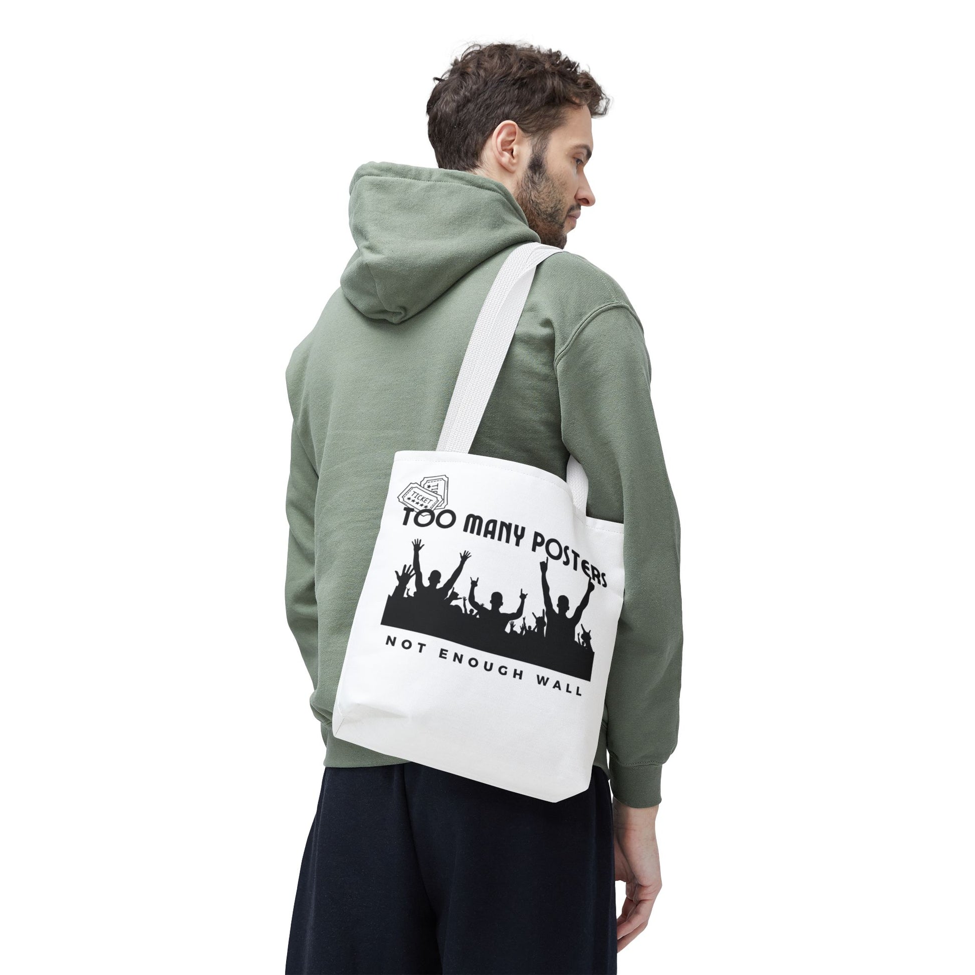 Too Many Posters, Not Enough Wall – Fangirl Era Tote Bag - AOP, Fun and Stylish, Perfect for Music Lovers, Gift for Friends, Everyday Use, Beach Bag, Eco-Friendly - Mixtape Hearts