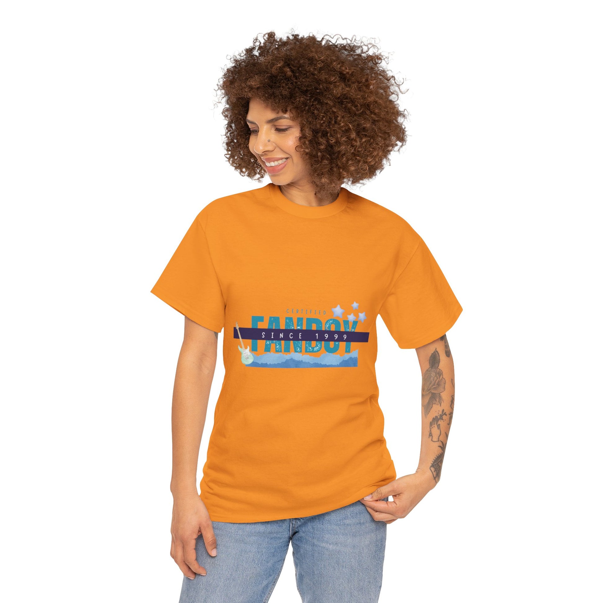 Certified Fanboy Since 1999 – Retro Pop Music Tee, Casual Tee, Graphic T-Shirt, Gift for Fans, Summer Wear, Everyday Comfort - Mixtape Hearts