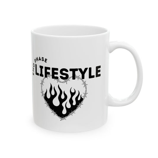 Emo Phase Lifestyle – Ceramic Mug – Nostalgic Boyband Mug – Nostalgic Boyband Mug - Unique Gift for Music Lovers, Coffee Cup, Tea Mug, Personalized Gift, Musician's Essential - Mixtape Hearts