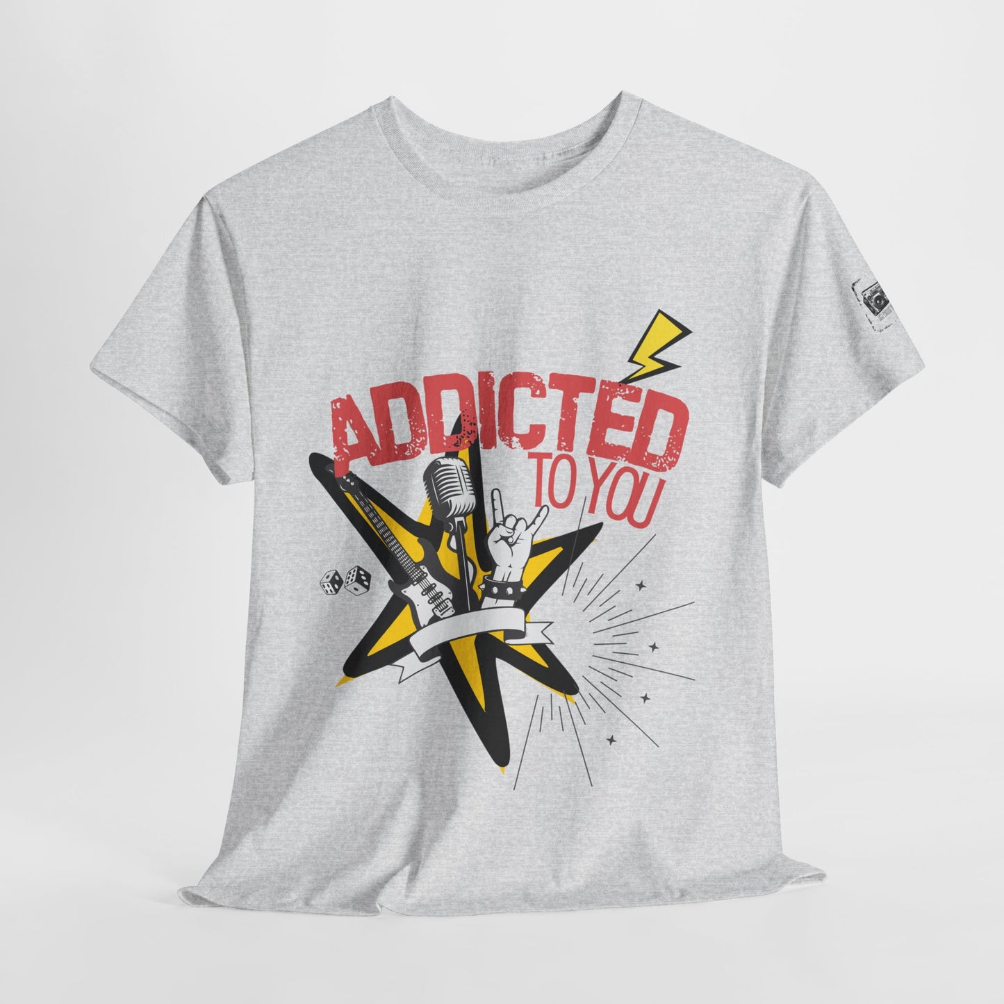"Addicted to You" – Sad Songs & Soft Cotton Tee | Casual Graphic Tee, Gift for Music Lovers, Trendy Streetwear, Comfortable Everyday Wear, [...] - Mixtape Hearts