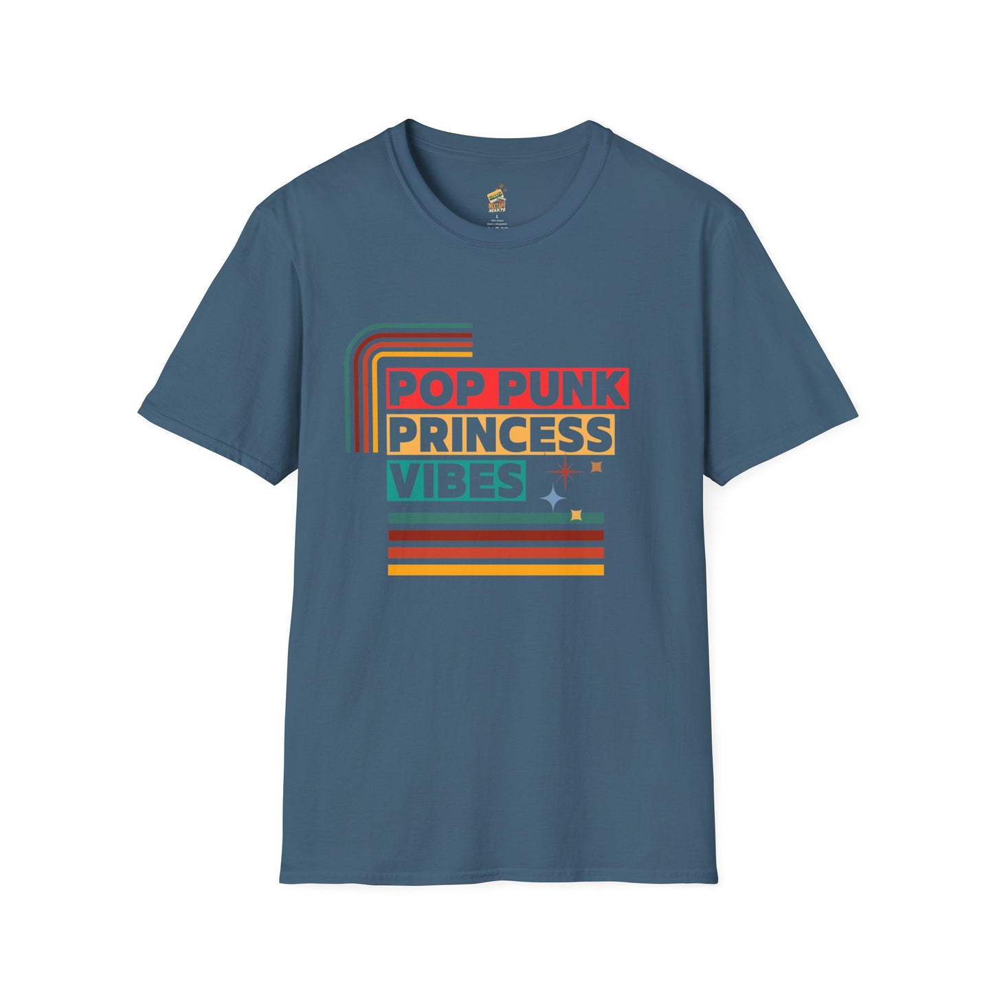 Pop Punk Princess Vibes – Graphic Tee for Alt Girls– Emotional Nostalgia T-Shirt – 90s Nostalgia Unisex Tee| Gift for Walkman Fans, Vintage Style Tee, Casual Wear, Concert Outfit, Unisex Apparel - Mixtape Hearts
