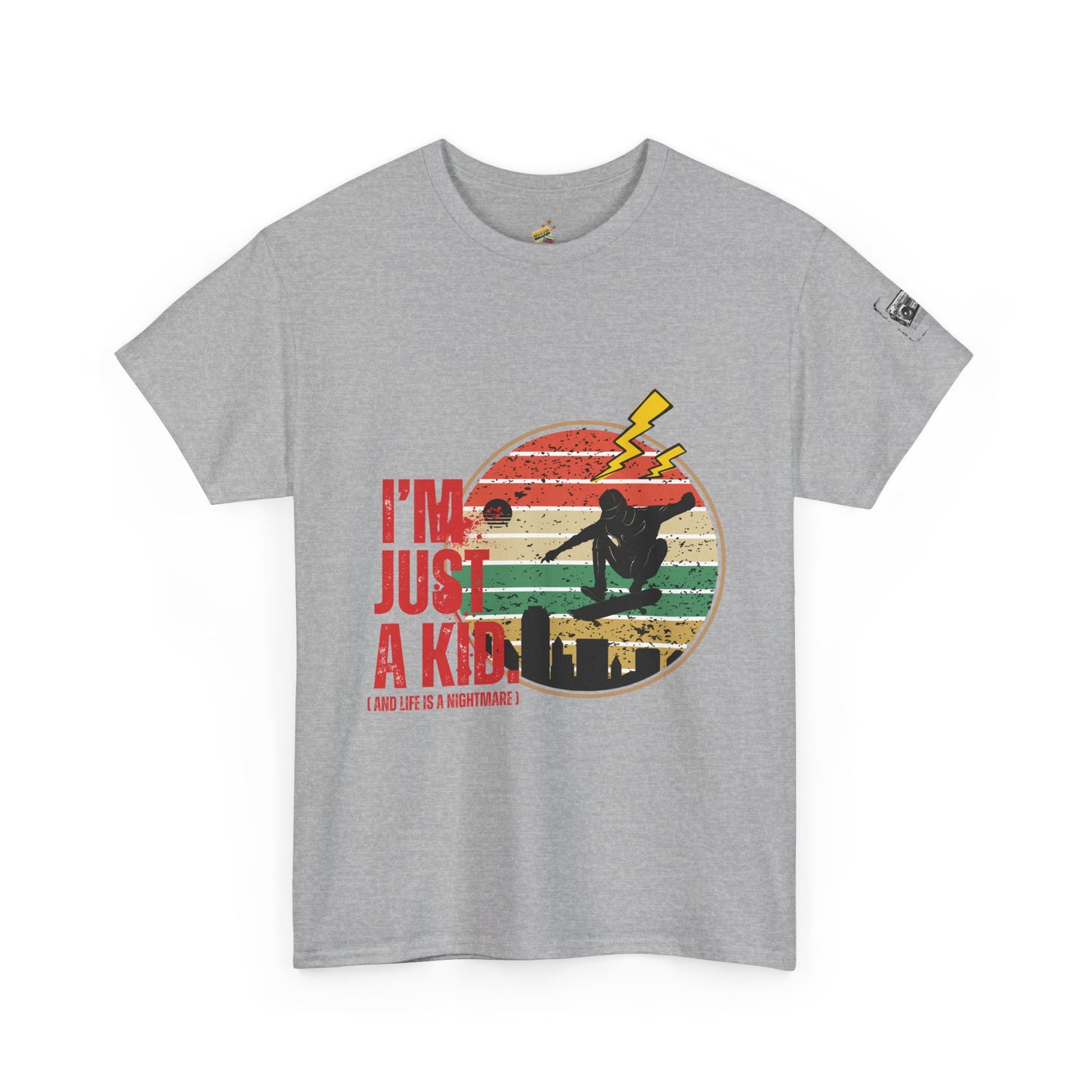 I’m Just a Kid T-Shirt – 2000s Pop Punk Graphic Tee Inspired by Simple Plan, Unisex Cotton T-Shirt, Gift for Young Explorers, Playful Design for All Ages - Mixtape Hearts