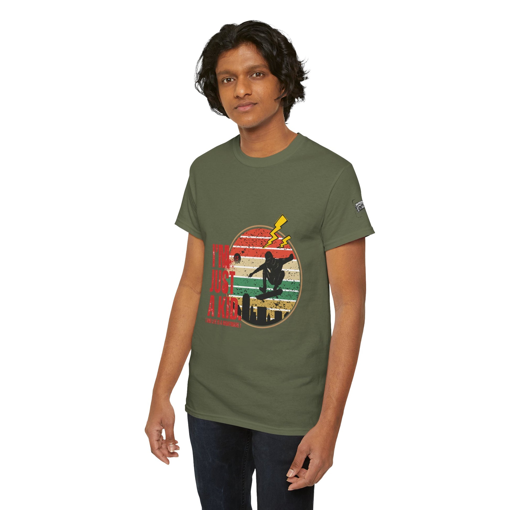 I’m Just a Kid T-Shirt – 2000s Pop Punk Graphic Tee Inspired by Simple Plan, Unisex Cotton T-Shirt, Gift for Young Explorers, Playful Design for All Ages - Mixtape Hearts