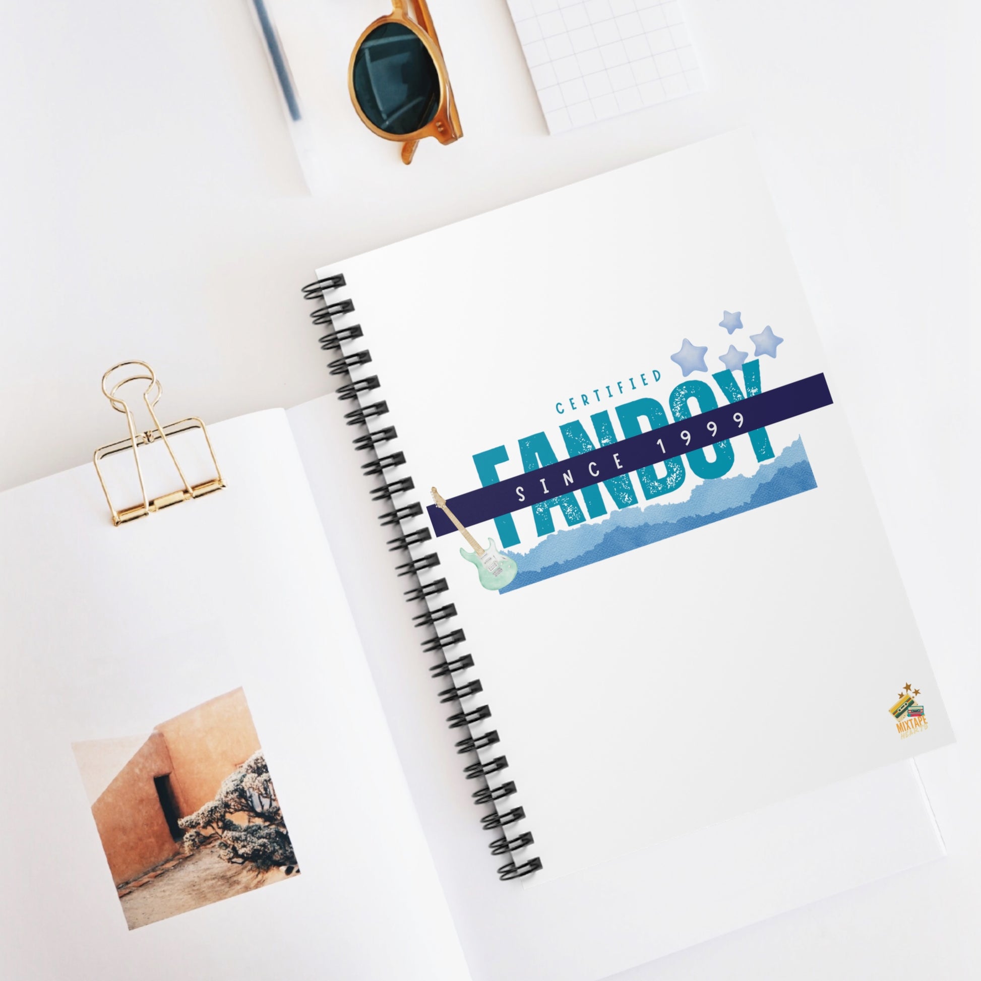 Certified Fanboy Since 1999 – Nostalgia-Inspired Journal - Cute Stationery, Journal for Fans, Gift for Creatives, School Supplies, Writing Journal - Mixtape Hearts