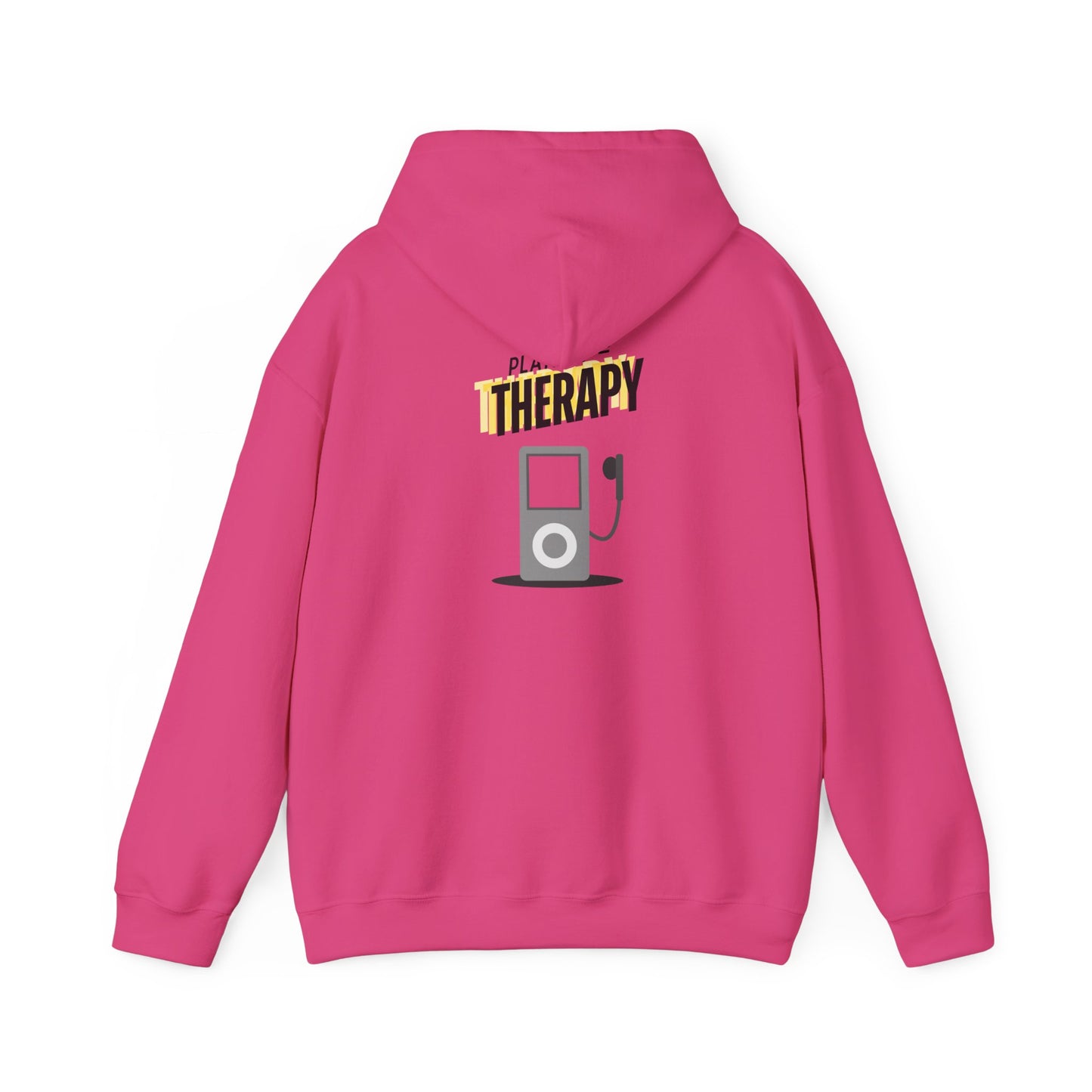Playlist = Therapy – Cozy Hoodie – Cozy Throwback Hoodie – Cozy Retro Hoodie – Stylish Streetwear, Cozy Layering Piece, Unique Graphic Hoodie - Mixtape Hearts