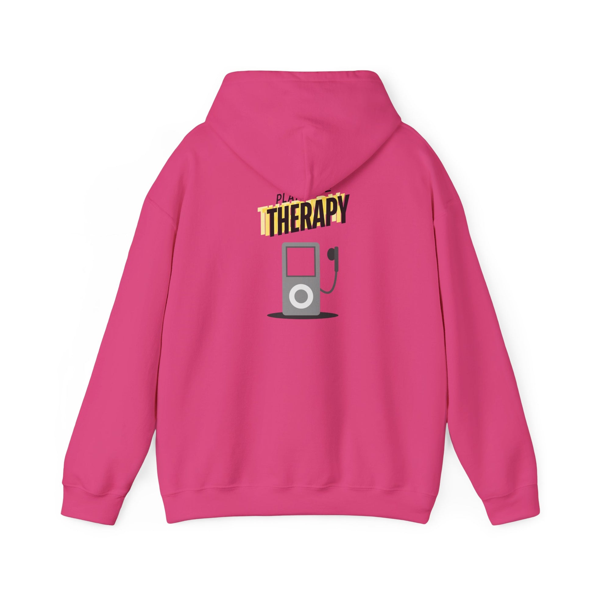 Playlist = Therapy – Cozy Hoodie – Cozy Throwback Hoodie – Cozy Retro Hoodie – Stylish Streetwear, Cozy Layering Piece, Unique Graphic Hoodie - Mixtape Hearts