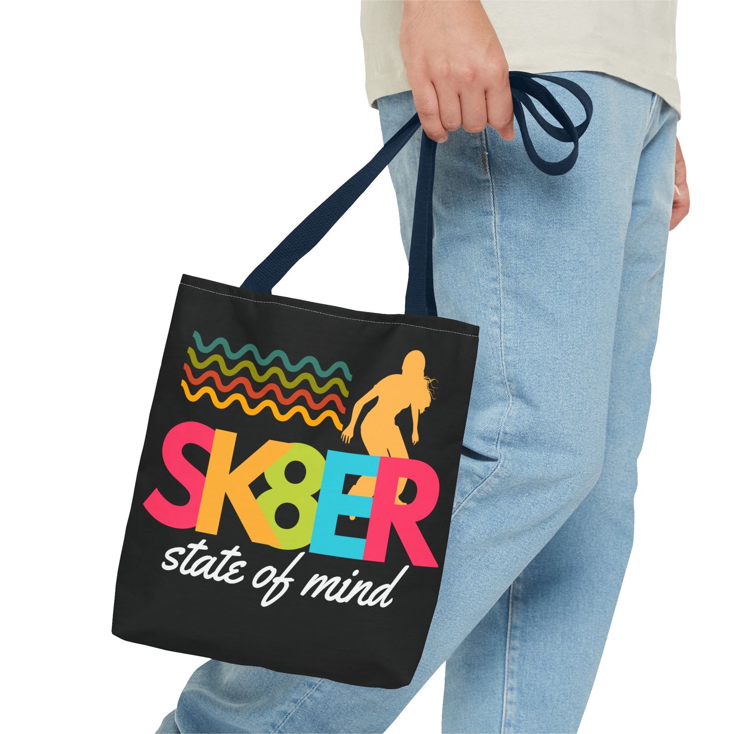 Sk8er State of Mind – Skatecore Tote Bag– Loud & Cute Tote Bag – Emotional Era Tote Bag– Retro Music Tote – Pop Music Tote Bag – Nostalgic Music Tote - Mixtape Hearts