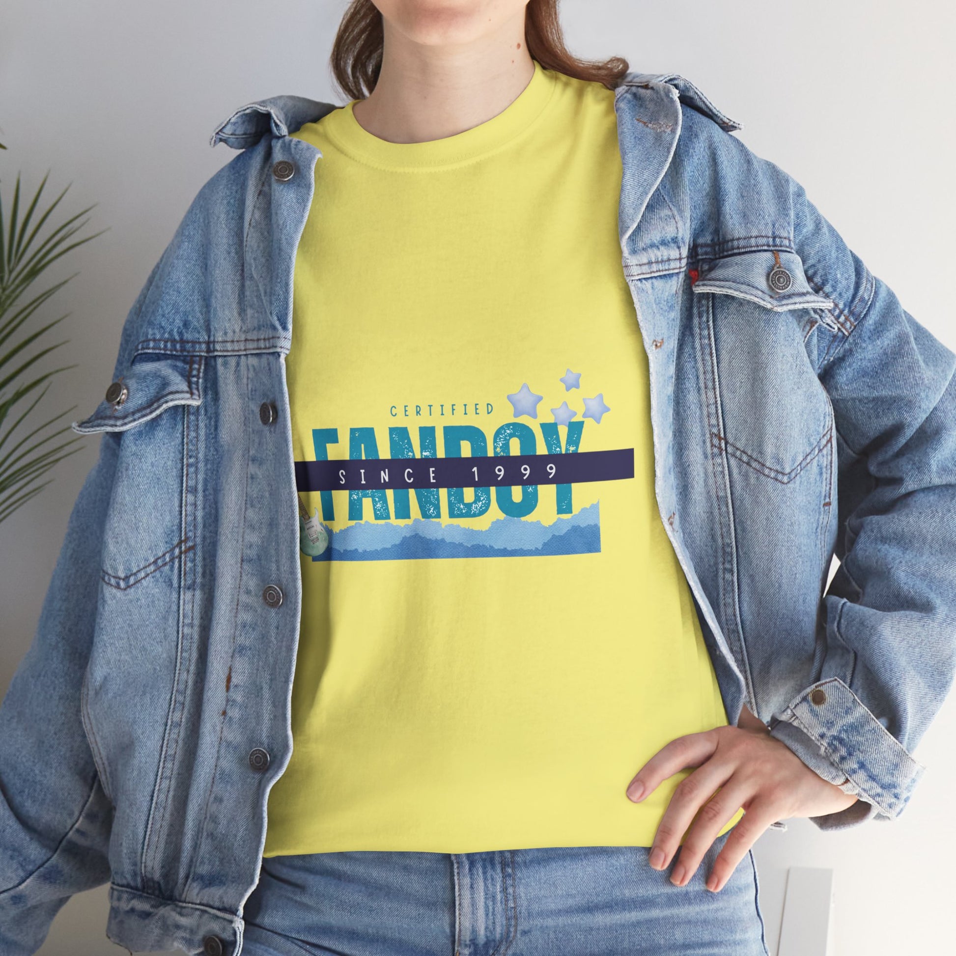 Certified Fanboy Since 1999 – Retro Pop Music Tee, Casual Tee, Graphic T-Shirt, Gift for Fans, Summer Wear, Everyday Comfort - Mixtape Hearts