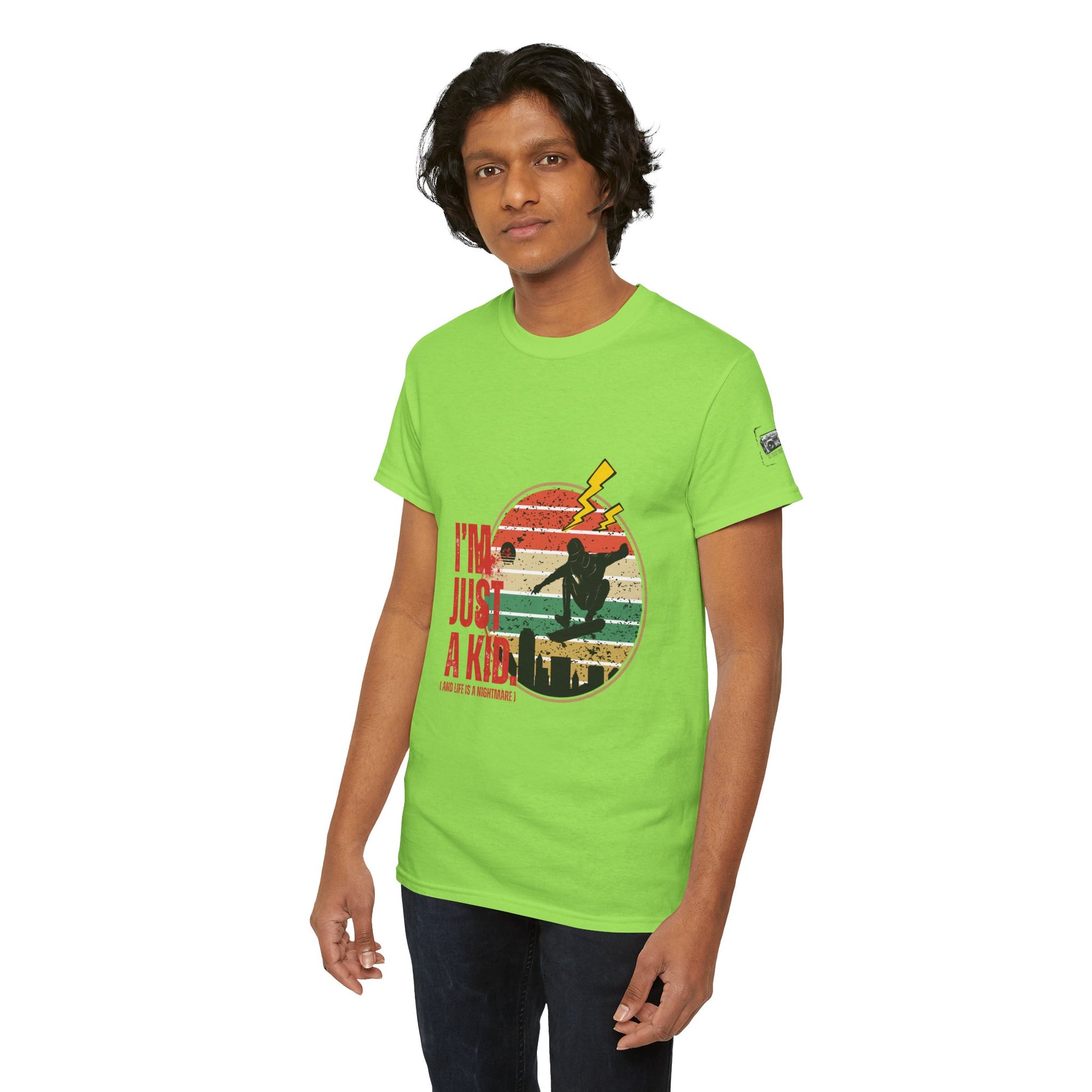 I’m Just a Kid T-Shirt – 2000s Pop Punk Graphic Tee Inspired by Simple Plan, Unisex Cotton T-Shirt, Gift for Young Explorers, Playful Design for All Ages - Mixtape Hearts