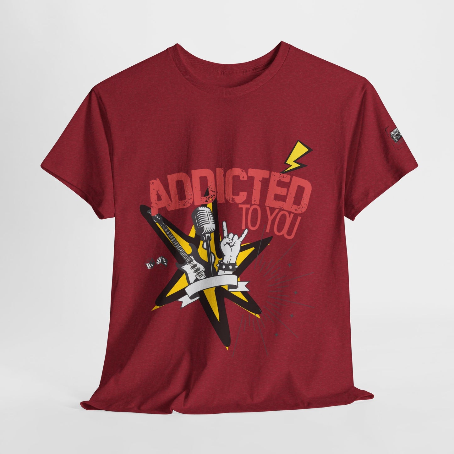 "Addicted to You" – Sad Songs & Soft Cotton Tee | Casual Graphic Tee, Gift for Music Lovers, Trendy Streetwear, Comfortable Everyday Wear, [...] - Mixtape Hearts