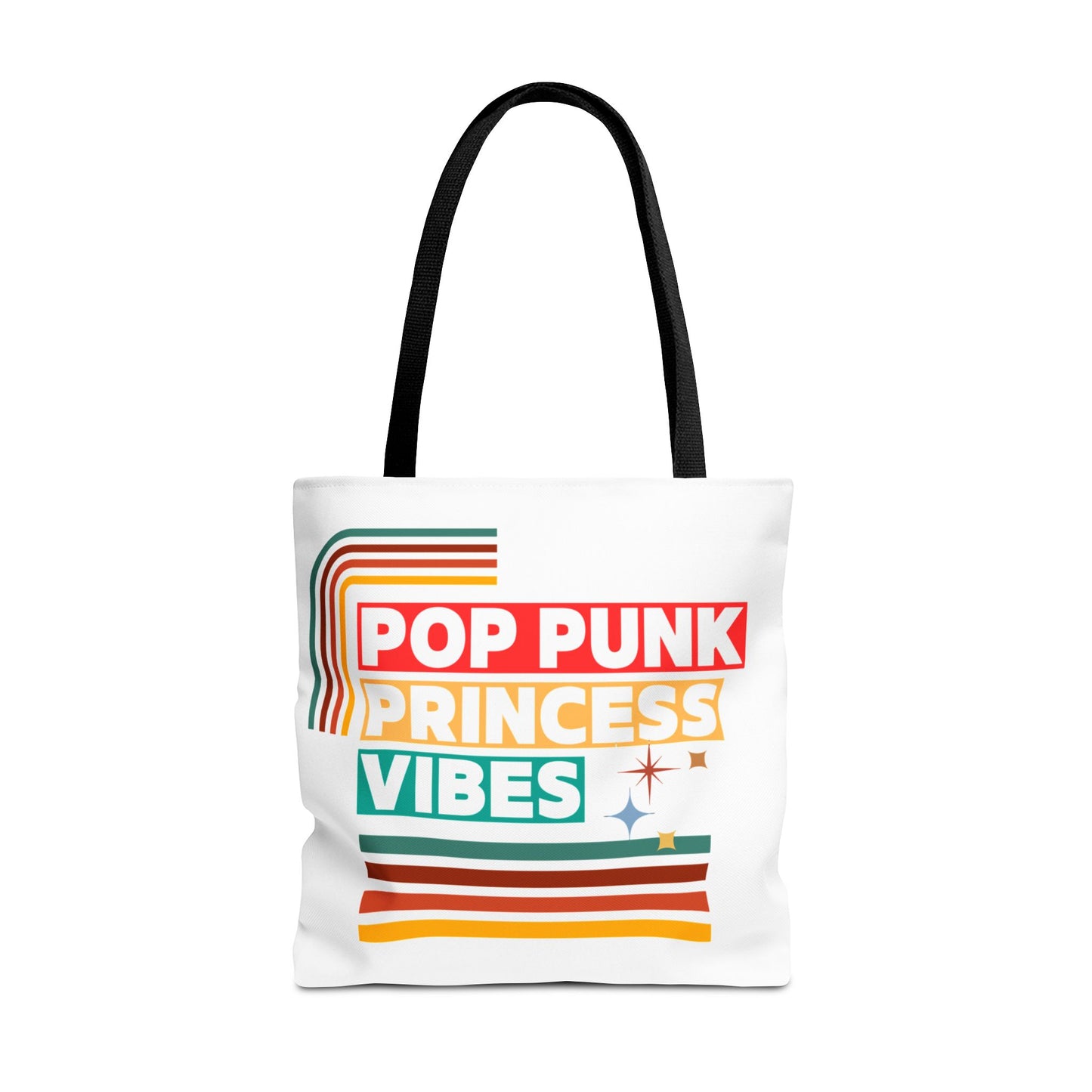 Pop Punk Princess Vibes – Loud & Cute Tote Bag– Emotional Era Tote Bag - AOP, Fun and Stylish, Perfect for Music Lovers, Gift for Friends, Everyday Use, Beach Bag, Eco-Friendly - Mixtape Hearts
