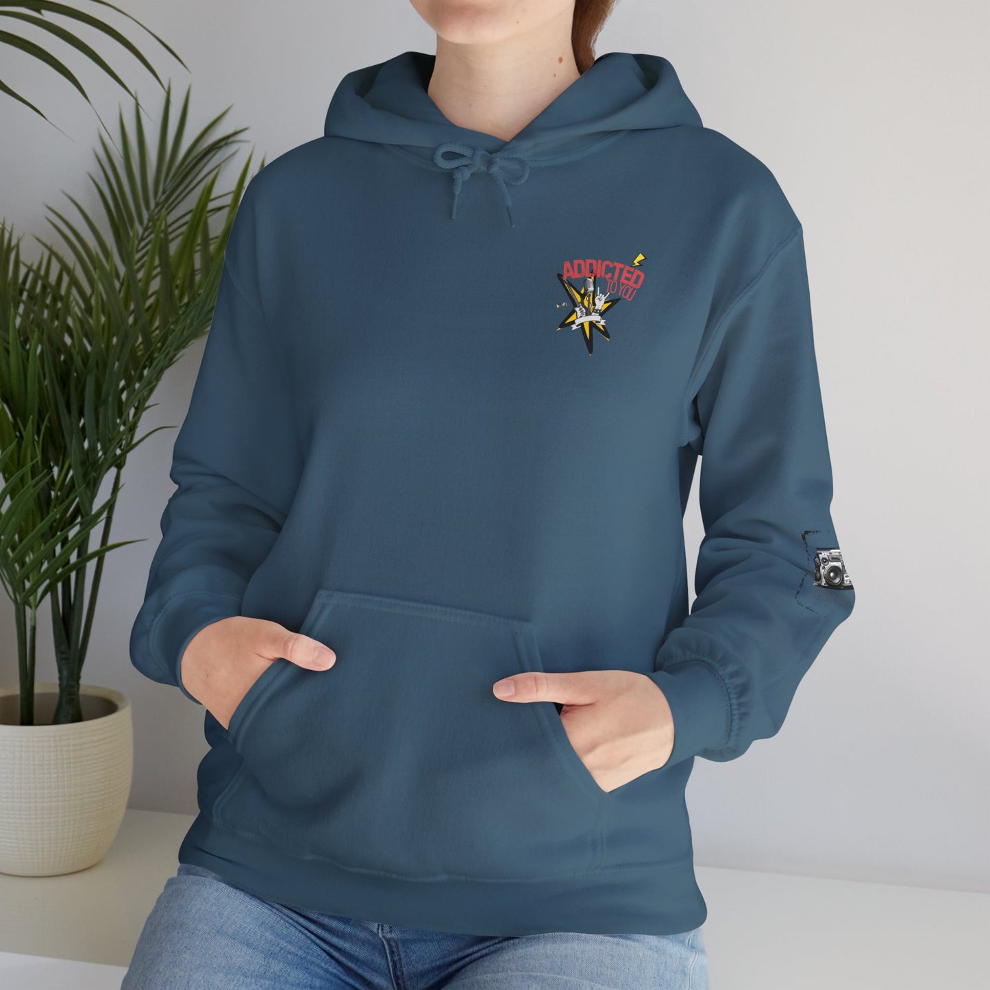 "Addicted to You" – Hoodie for the Lovesick & Lyrical - Addicted to You, Cute Gift for Her, Stylish Streetwear, Cozy Layering Piece, Unique Graphic Hoodie
