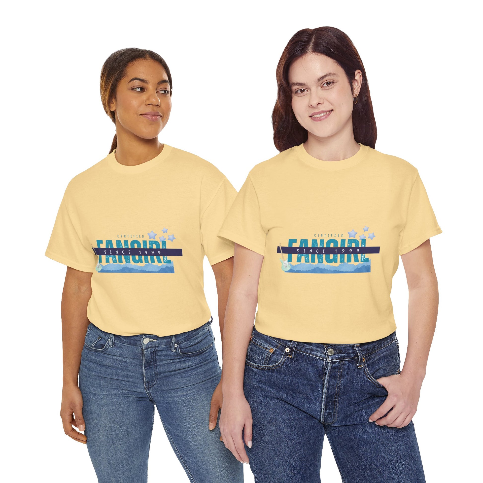 Certified Fangirl Since 1999 – Retro Pop Music Tee, Casual Tee, Graphic T-Shirt, Gift for Fans, Summer Wear, Everyday Comfort - Mixtape Hearts
