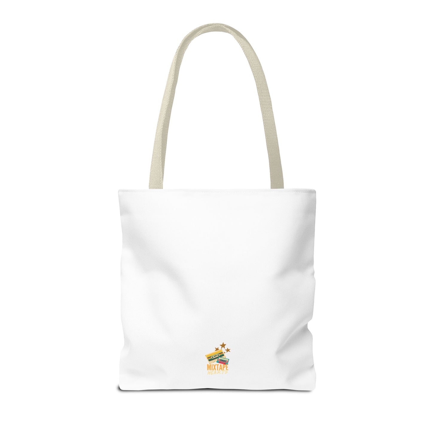 My Playlist Was My Diary – Emotional Era Tote Bag - AOP, Fun and Stylish, Perfect for Music Lovers, Gift for Friends, Everyday Use, Beach Bag, Eco-Friendly - Mixtape Hearts