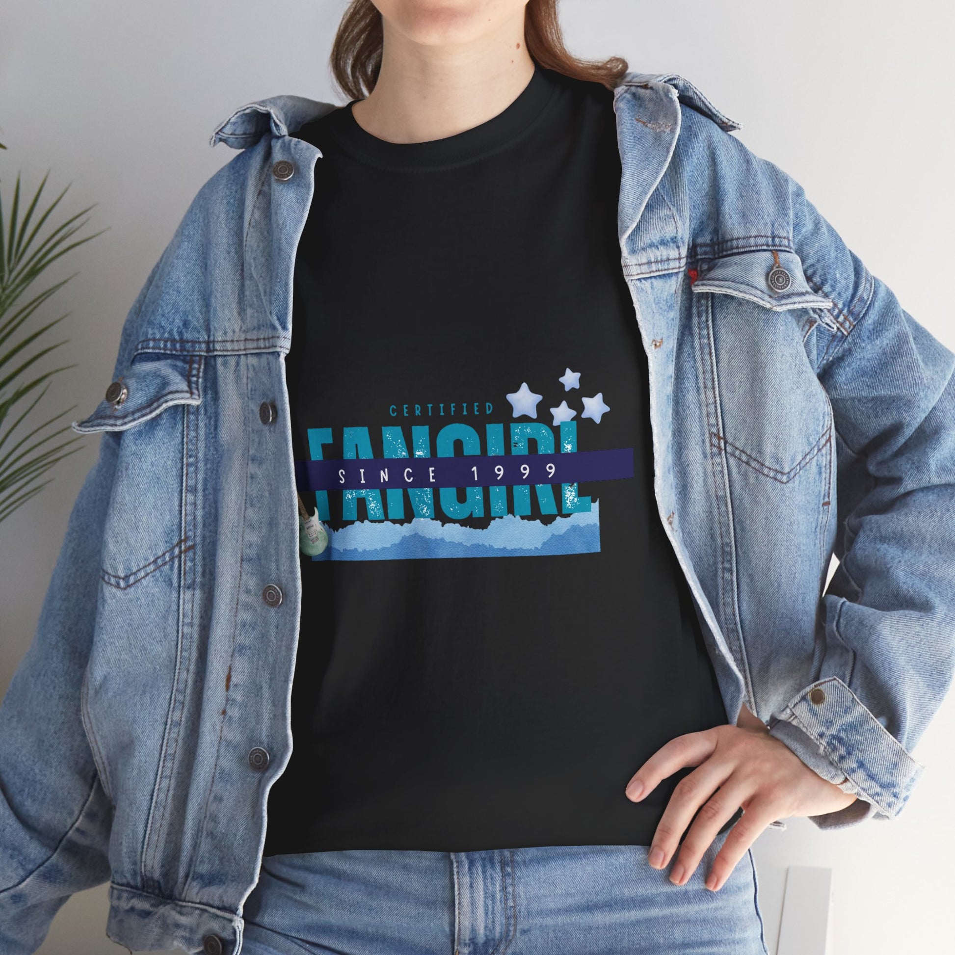 Certified Fangirl Since 1999 – Retro Pop Music Tee, Casual Tee, Graphic T-Shirt, Gift for Fans, Summer Wear, Everyday Comfort - Mixtape Hearts