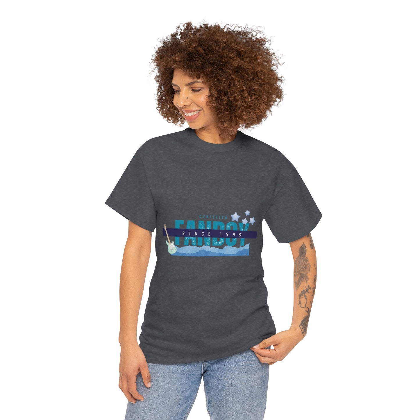 Certified Fanboy Since 1999 – Retro Pop Music Tee, Casual Tee, Graphic T-Shirt, Gift for Fans, Summer Wear, Everyday Comfort - Mixtape Hearts