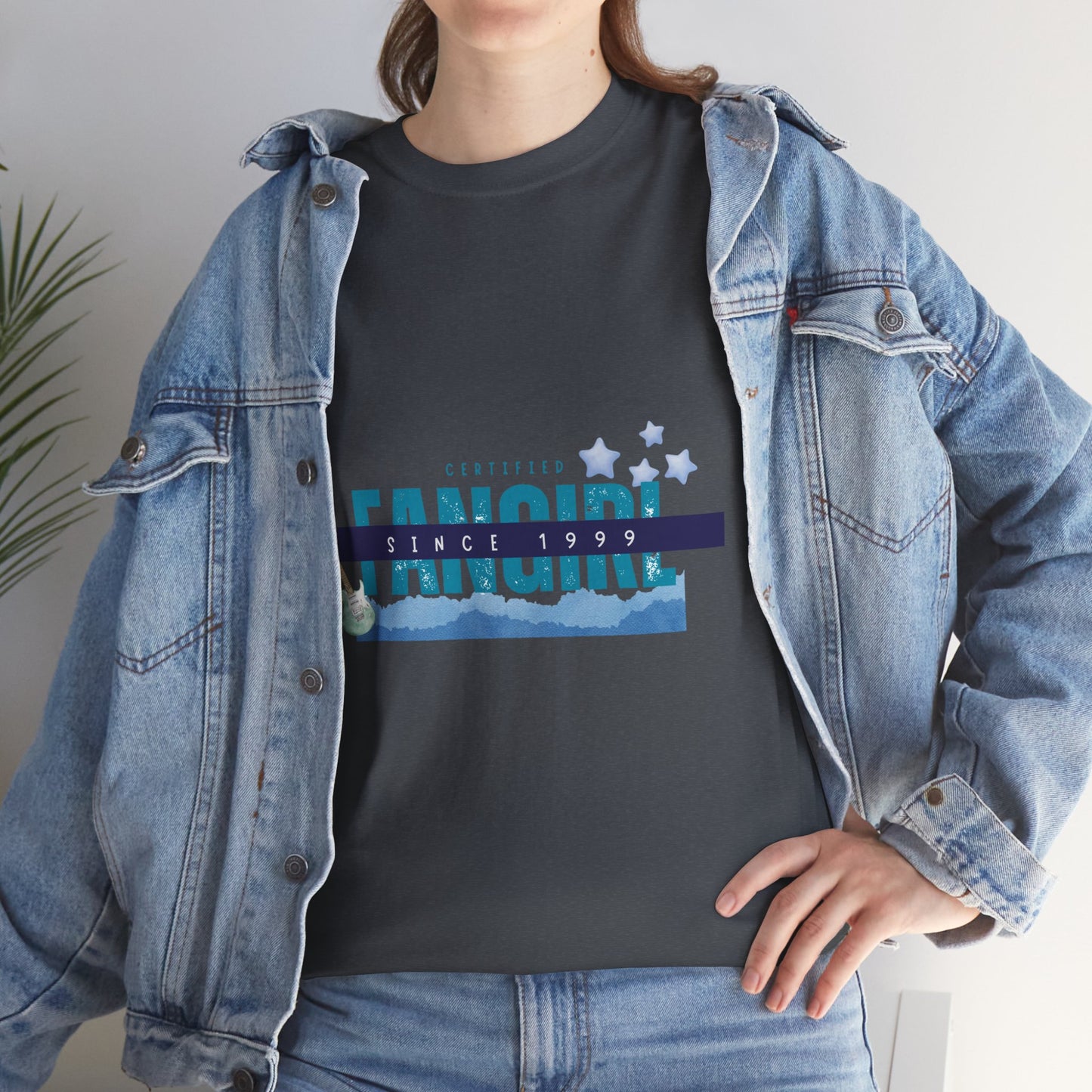 Certified Fangirl Since 1999 – Retro Pop Music Tee, Casual Tee, Graphic T-Shirt, Gift for Fans, Summer Wear, Everyday Comfort - Mixtape Hearts