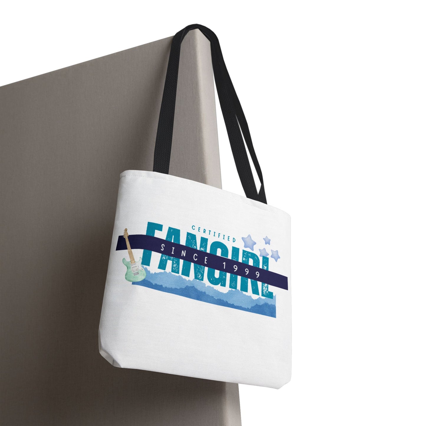 Certified Fangirl Since 1999 – Nostalgic Music Tote, Cute Tote, Gift for Fangirls, Fan Merchandise, Artsy Bag, AOP Design - Mixtape Hearts
