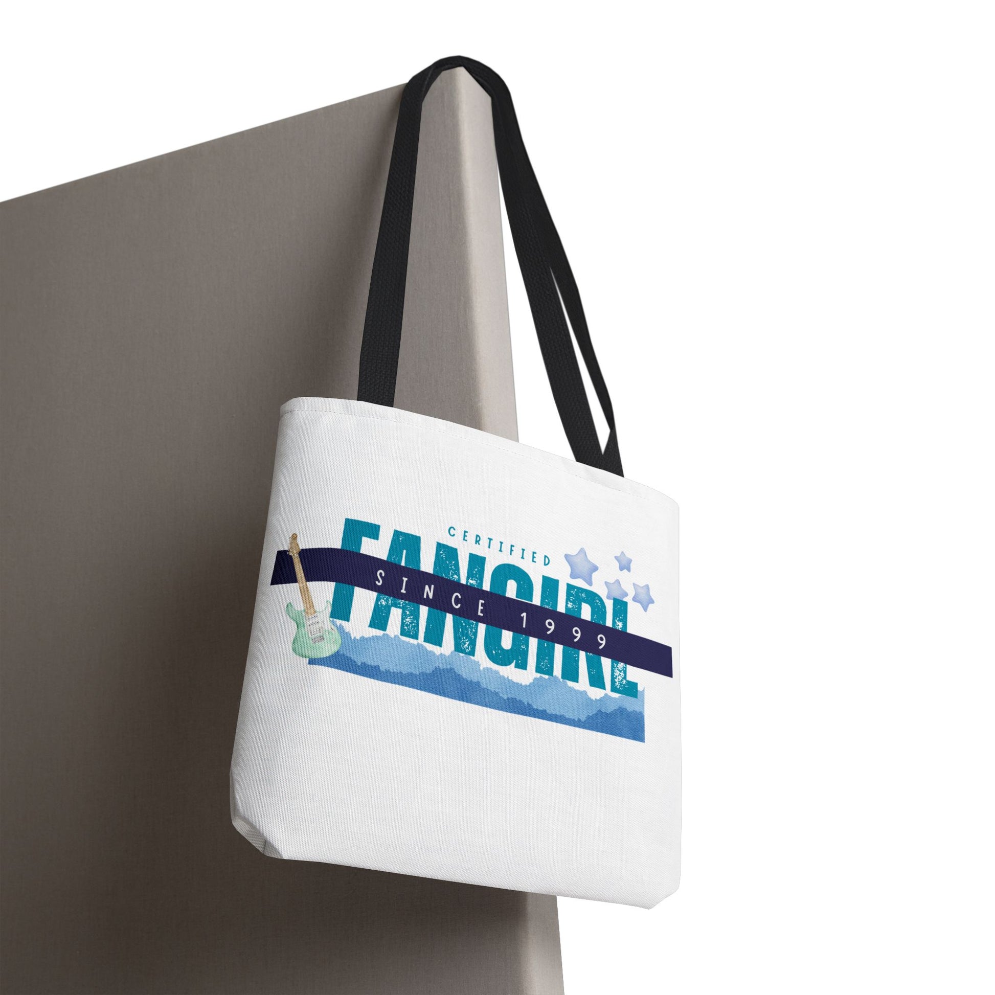 Certified Fangirl Since 1999 – Nostalgic Music Tote, Cute Tote, Gift for Fangirls, Fan Merchandise, Artsy Bag, AOP Design - Mixtape Hearts
