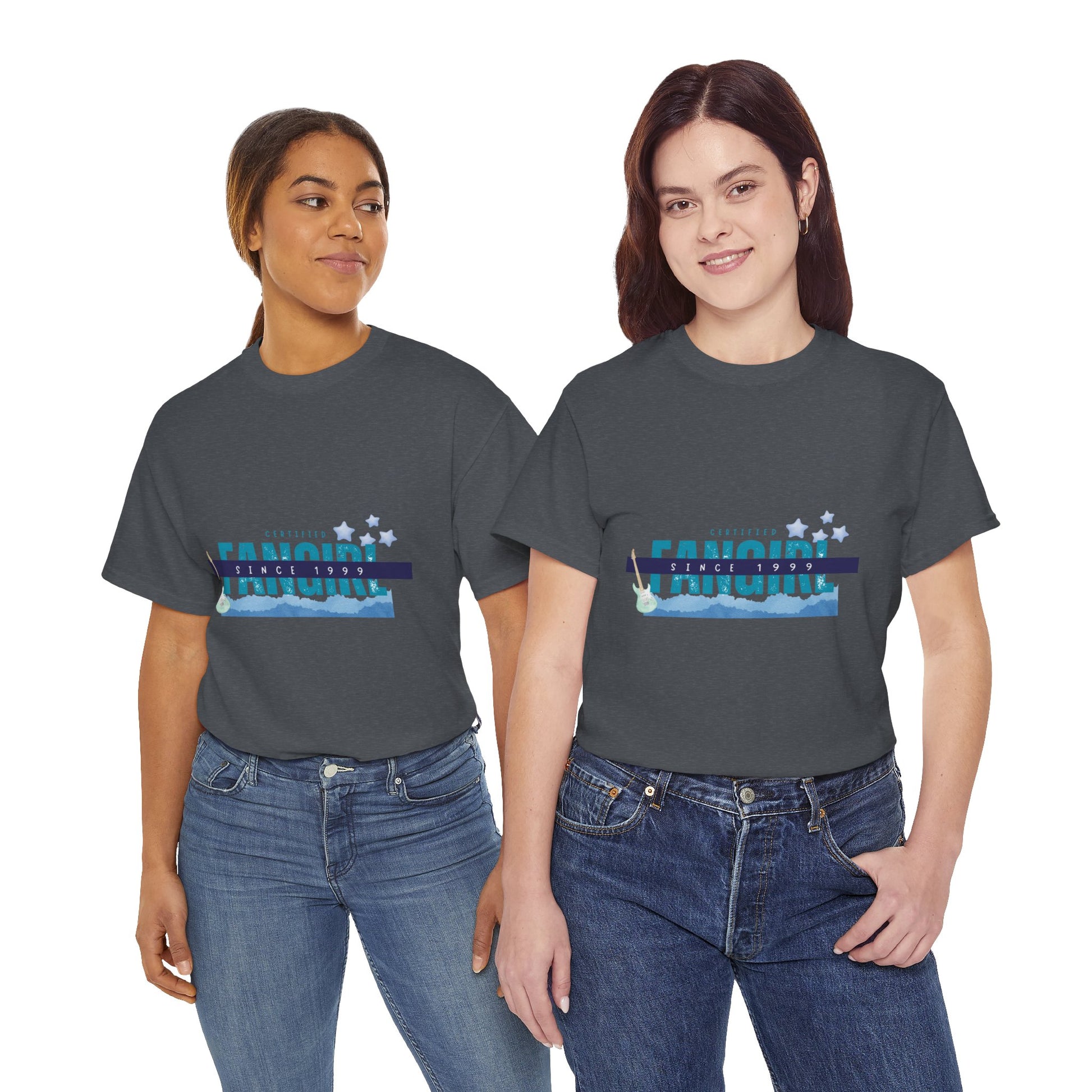 Certified Fangirl Since 1999 – Retro Pop Music Tee, Casual Tee, Graphic T-Shirt, Gift for Fans, Summer Wear, Everyday Comfort - Mixtape Hearts