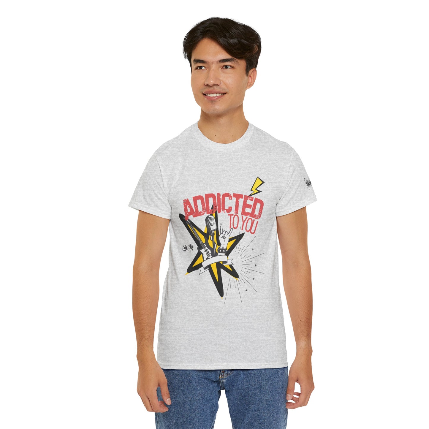 "Addicted to You" – Sad Songs & Soft Cotton Tee | Casual Graphic Tee, Gift for Music Lovers, Trendy Streetwear, Comfortable Everyday Wear, [...] - Mixtape Hearts