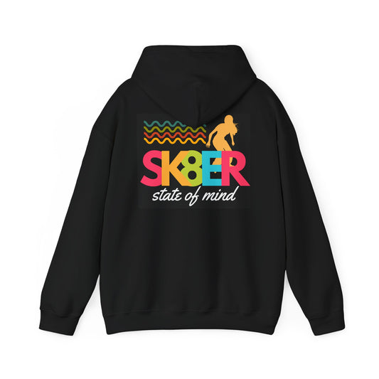 Sk8er State of Mind – Cozy Rebel Hoodie, Cozy Scene Queen Hoodie– Cozy Emo Hoodie – Cozy Fangirl Hoodie– Vintage Pop Punk Hoodie for Retro Nostalgia Lovers, Gift for Friends, Streetwear Style, Casual Comfort, Unique Birthday Present - Mixtape Hearts