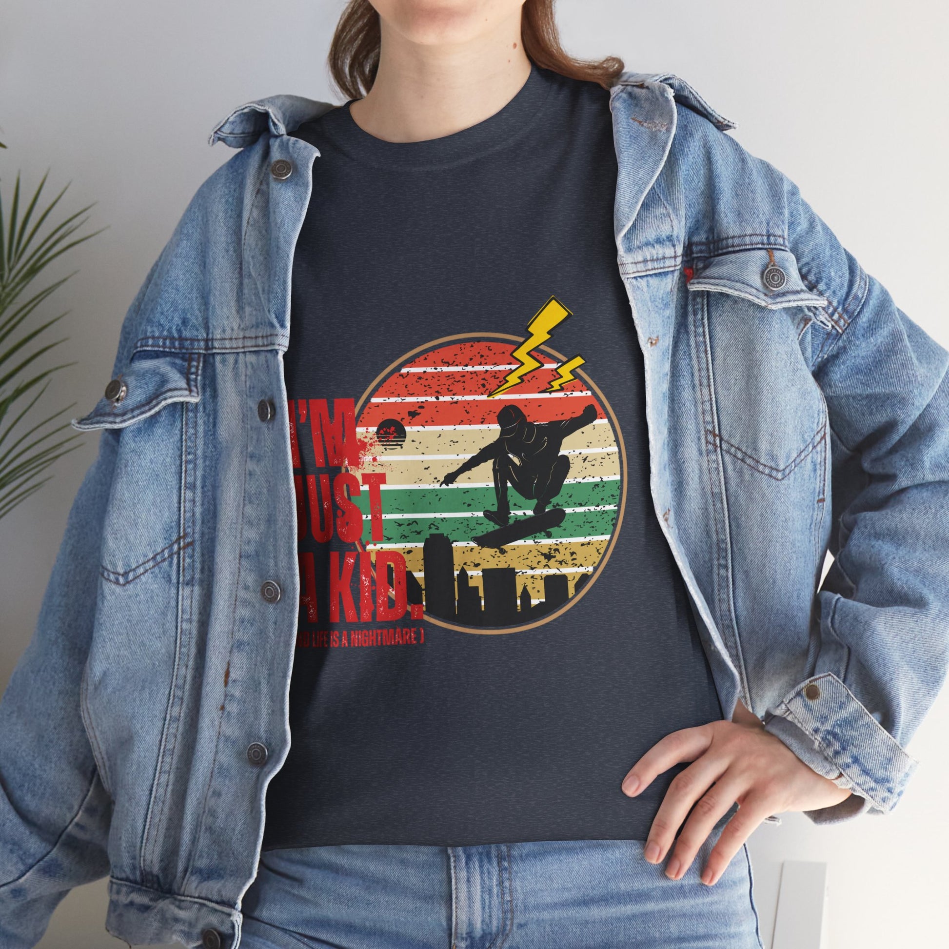 I’m Just a Kid T-Shirt – 2000s Pop Punk Graphic Tee Inspired by Simple Plan, Unisex Cotton T-Shirt, Gift for Young Explorers, Playful Design for All Ages - Mixtape Hearts